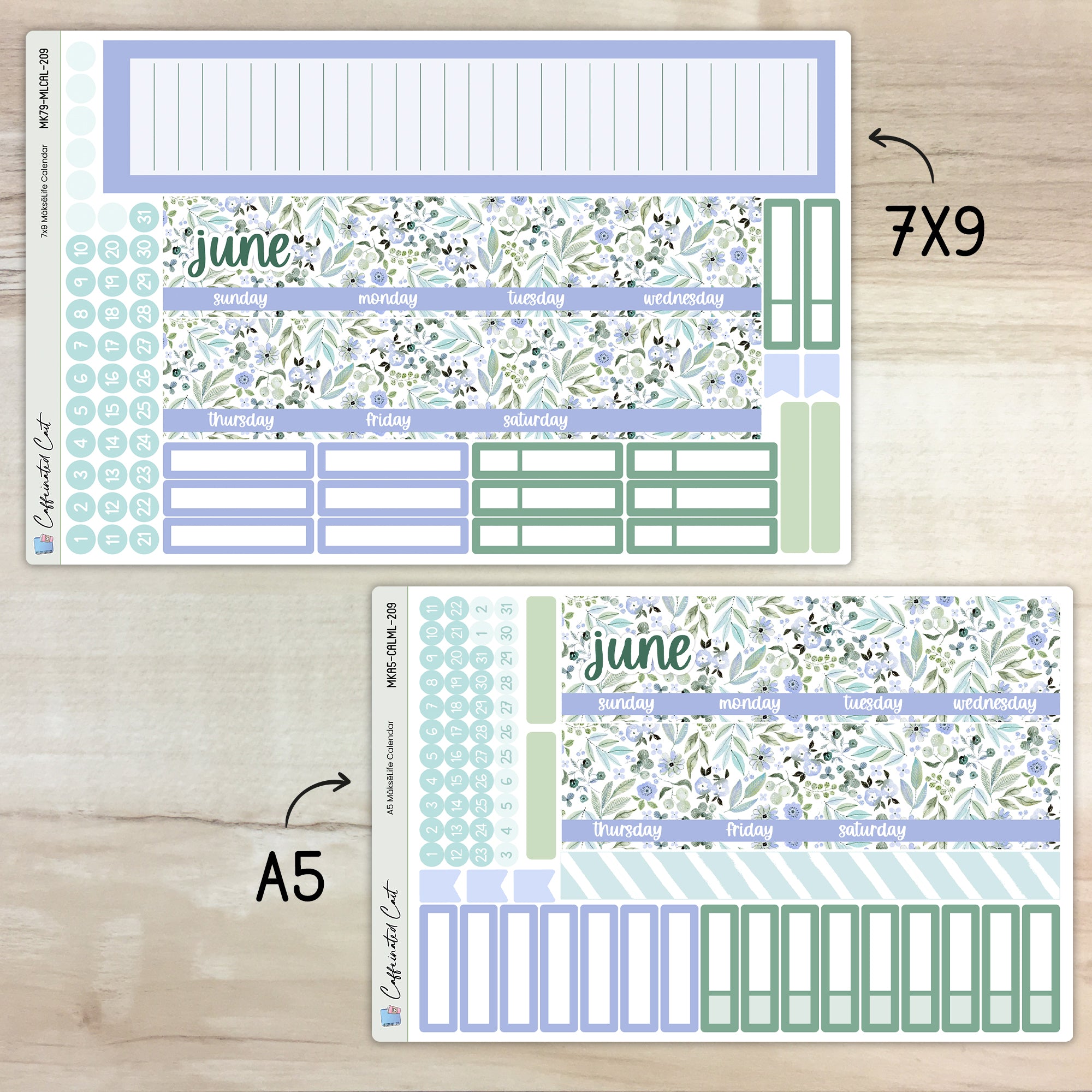 Calendar Kit for MAKSELIFE Planners - Graceful [ 209 ]