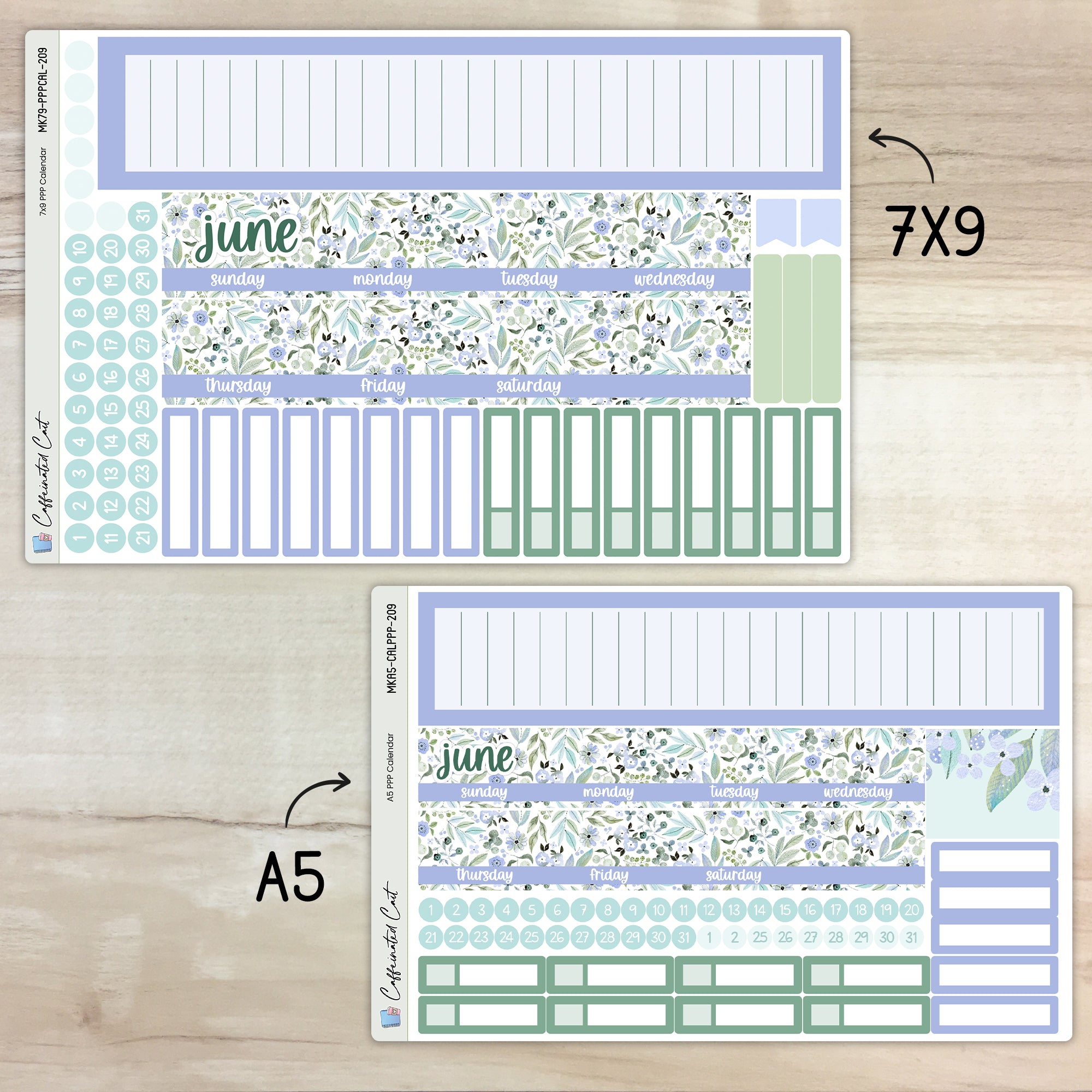 Calendar Kit for PLUM PAPER Planners - Graceful [ 209 ]