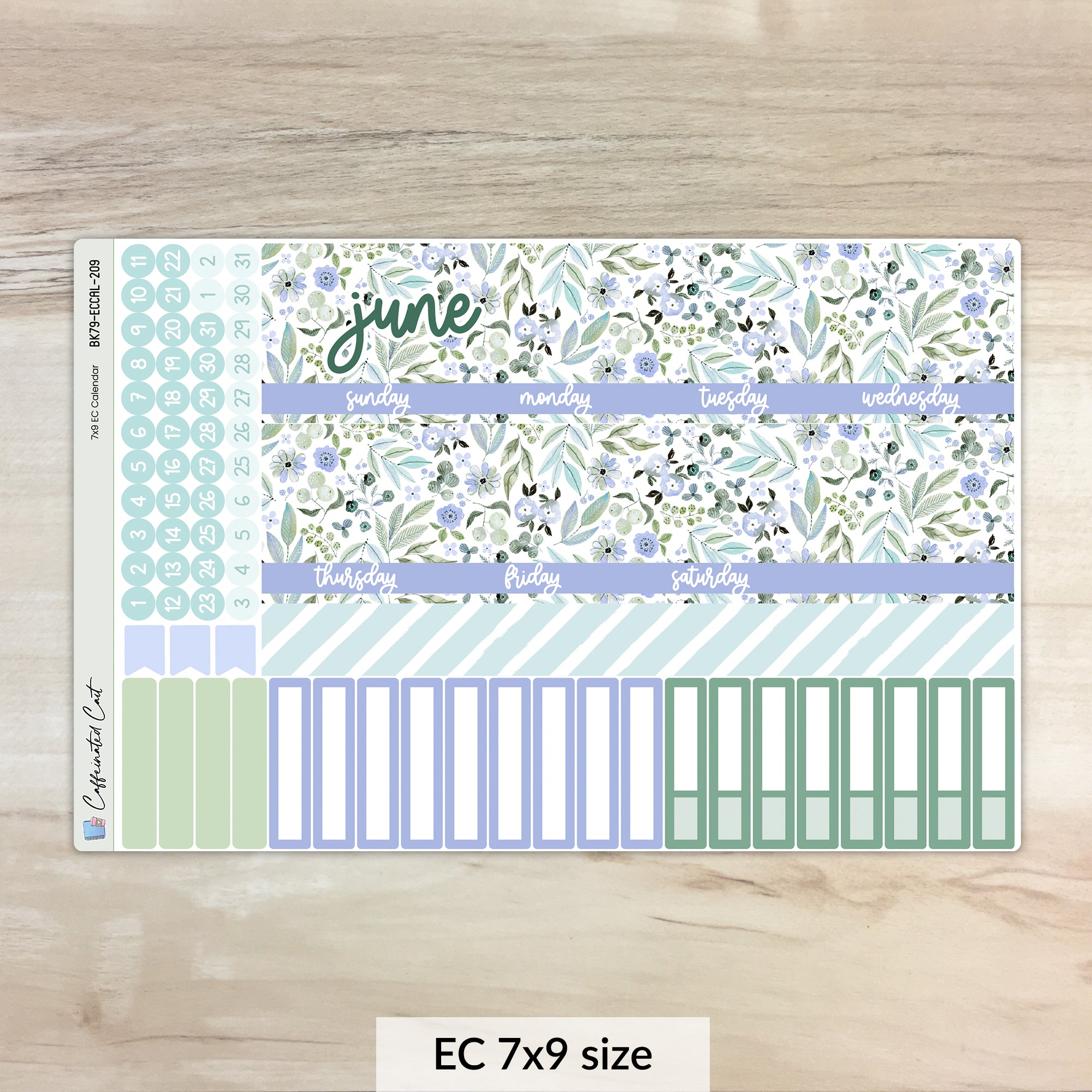 Calendar Kit for ERIN CONDREN Planners - Graceful [ 209 ]