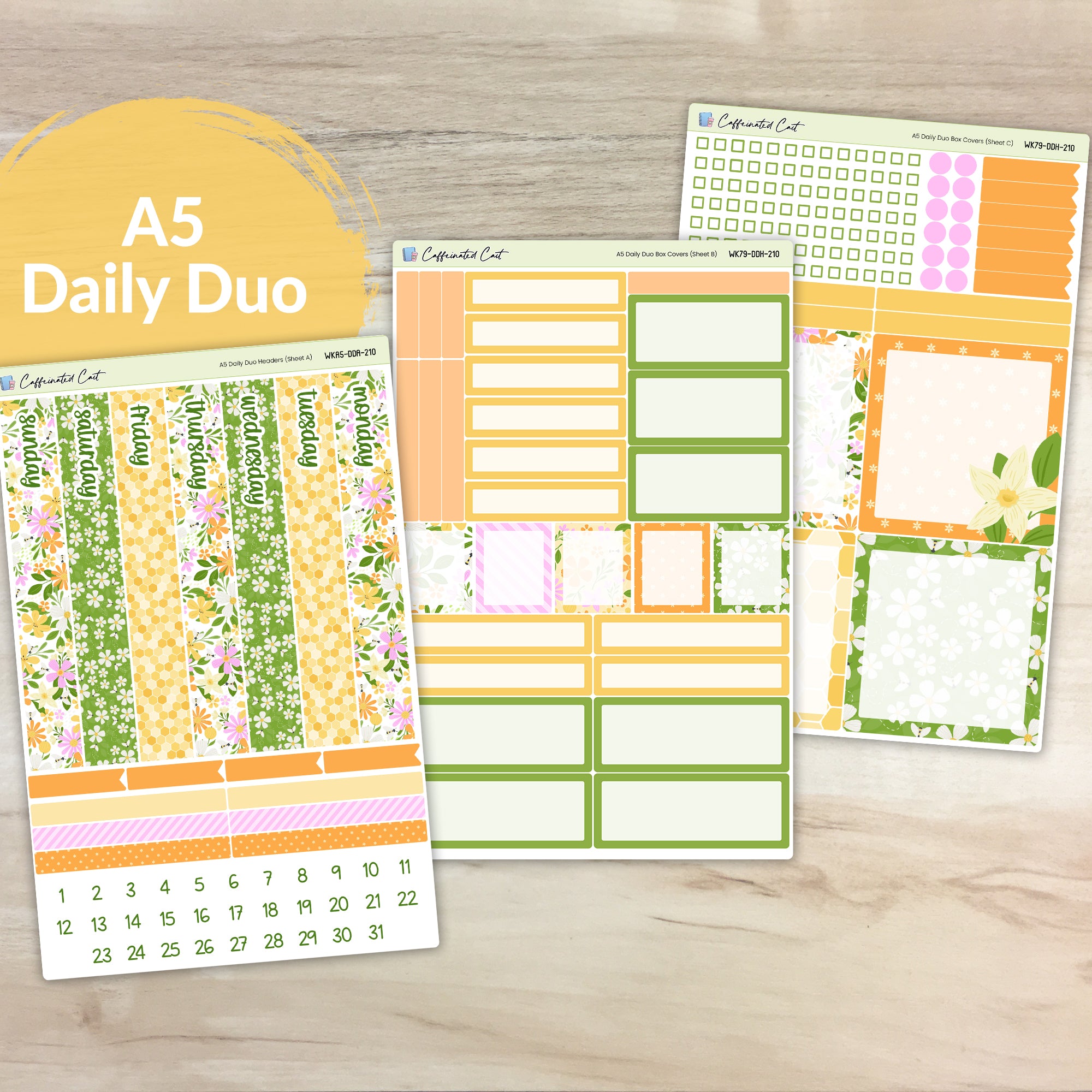 Daily Duo A5 - Bee Garden [ 210 ]