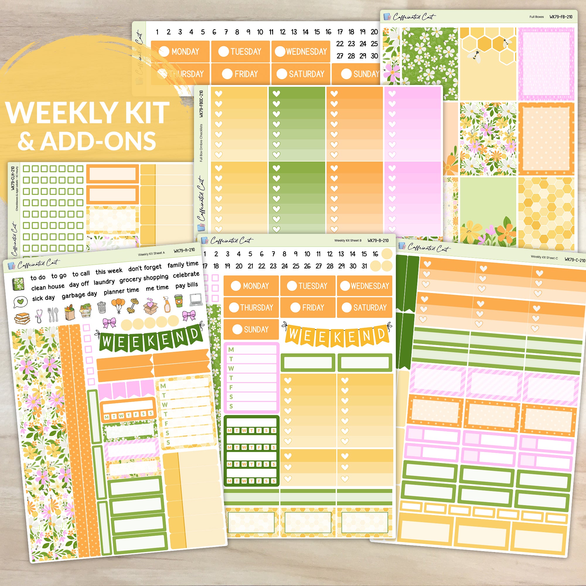 Weekly Kit & Add-ons - Bee Garden [ 210 ]