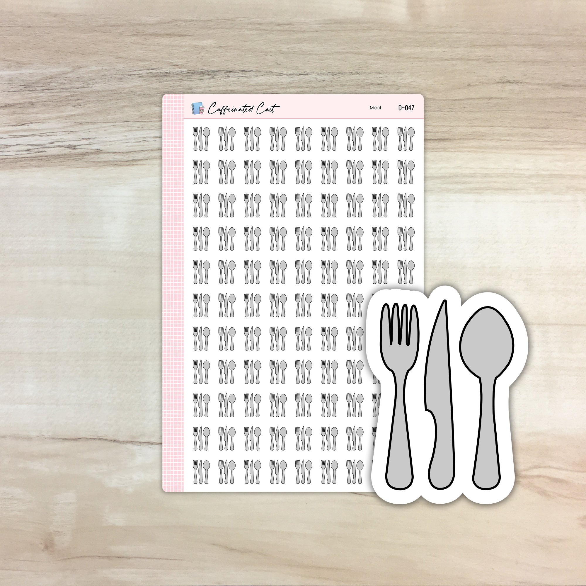 Meal Doodle Icon Stickers [ D-047 ]