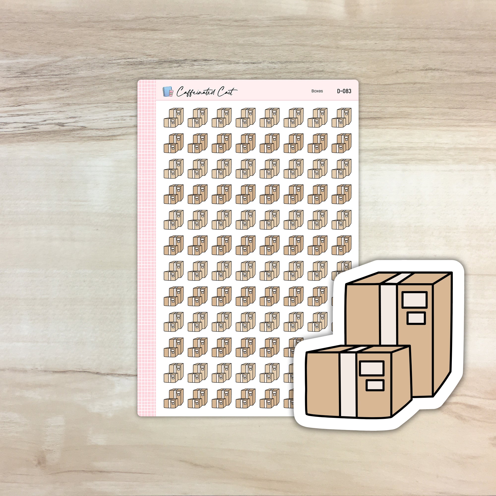 Packages Doodle Icon Stickers [ D-083 ]