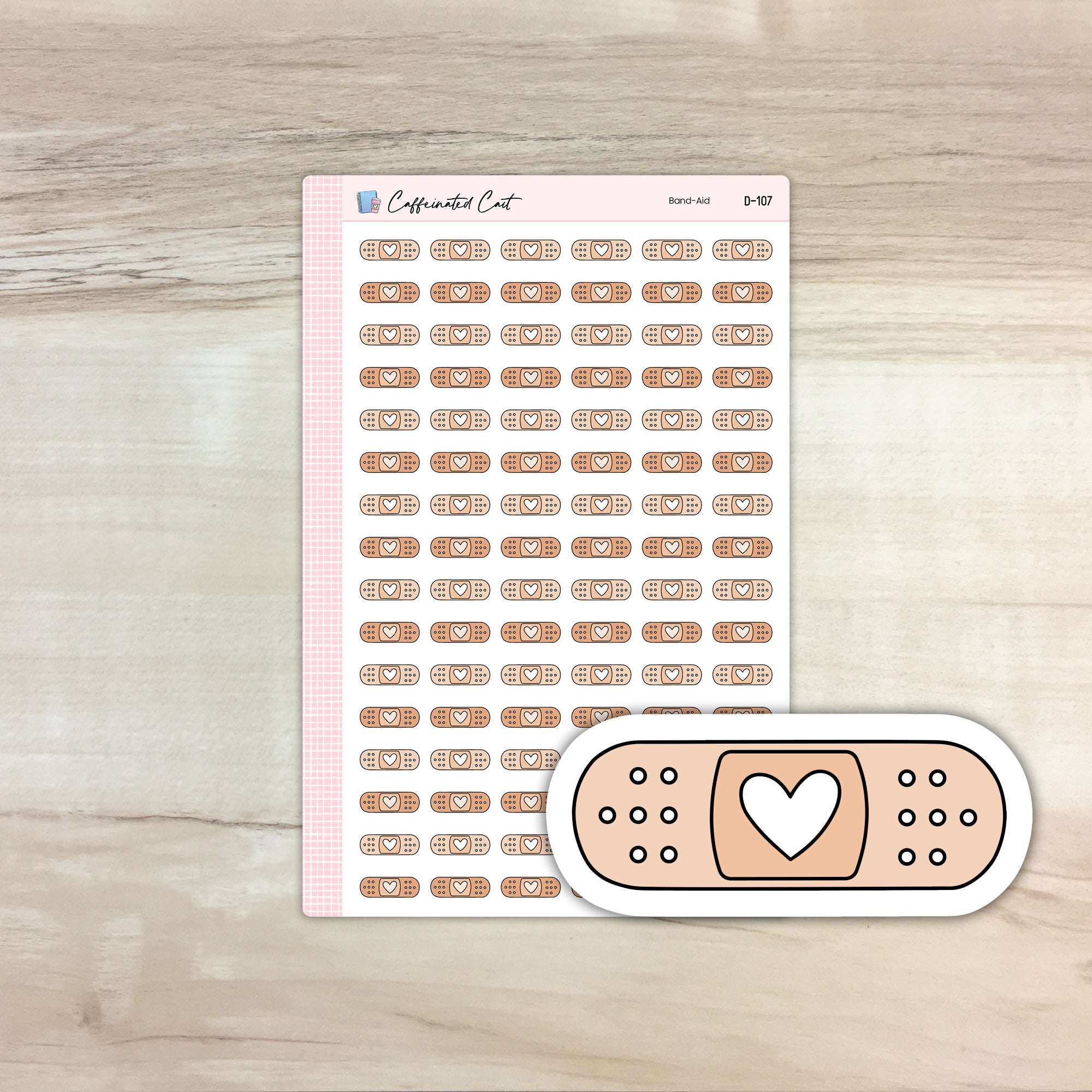 Band Aid Doodle Icon Stickers [ D-107 ]