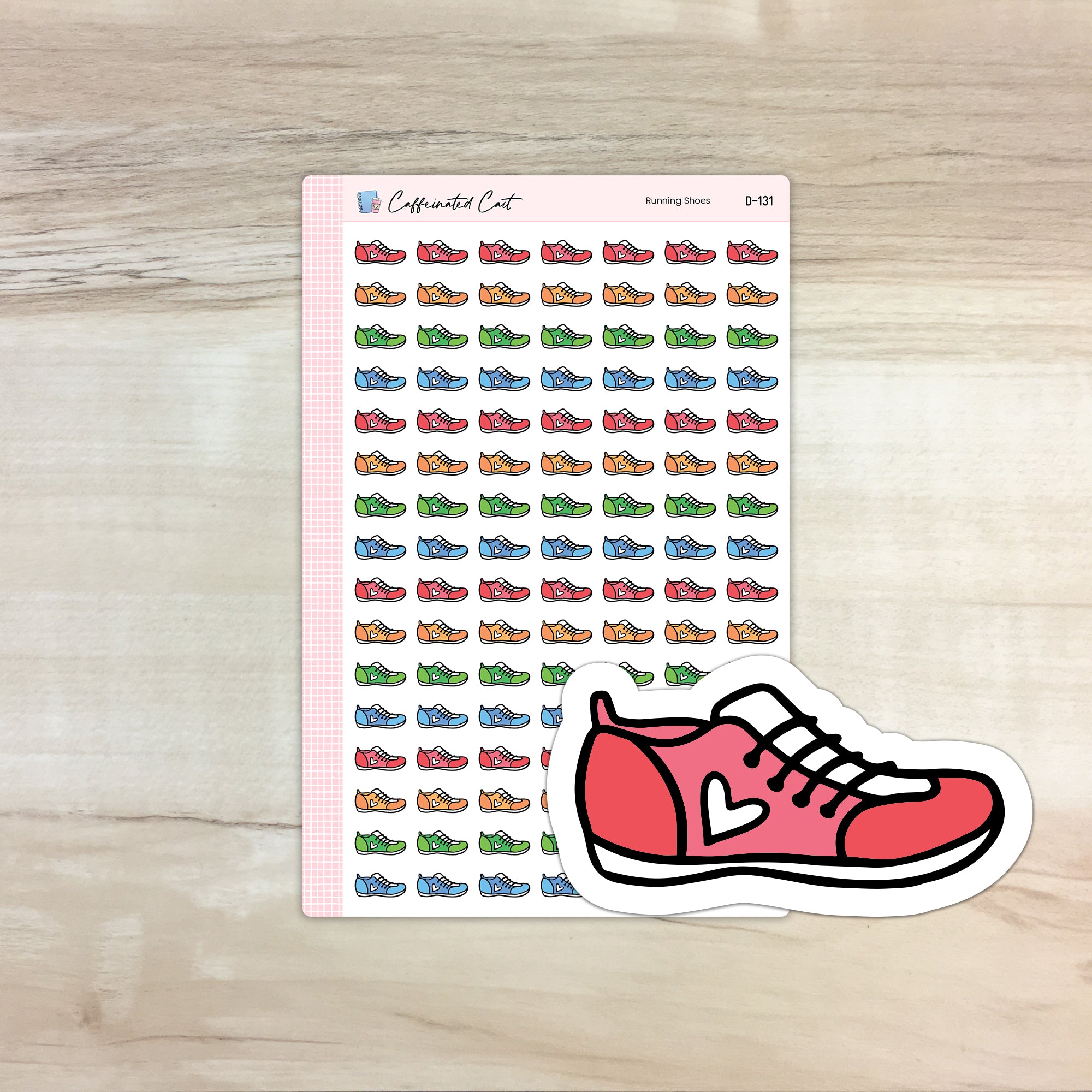 Running Shoes Doodle Icon Stickers [ D-131 ]