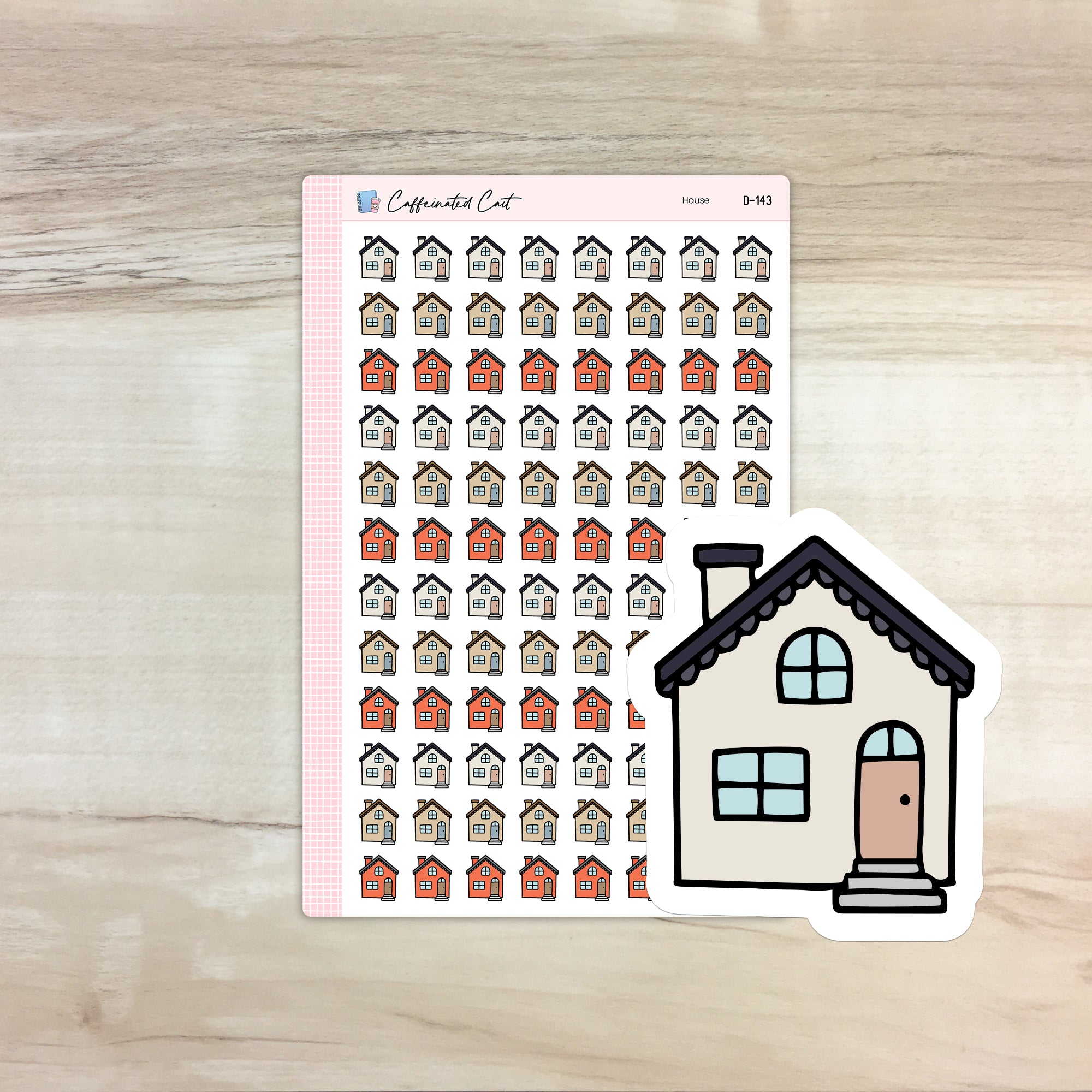 House Doodle Icon Stickers [ D-143 ]