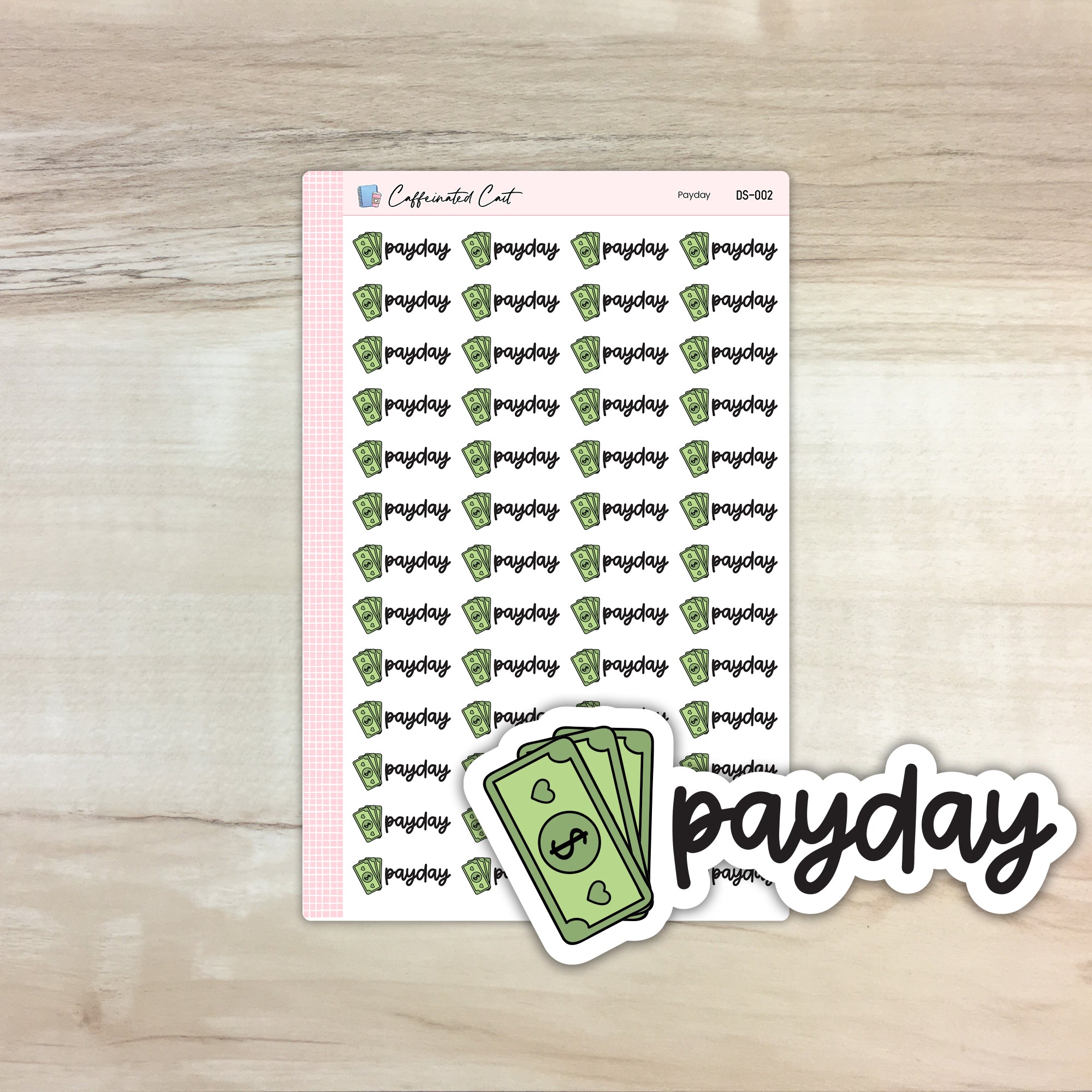 Payday - Doodle Font Stickers [ DS-002 ]