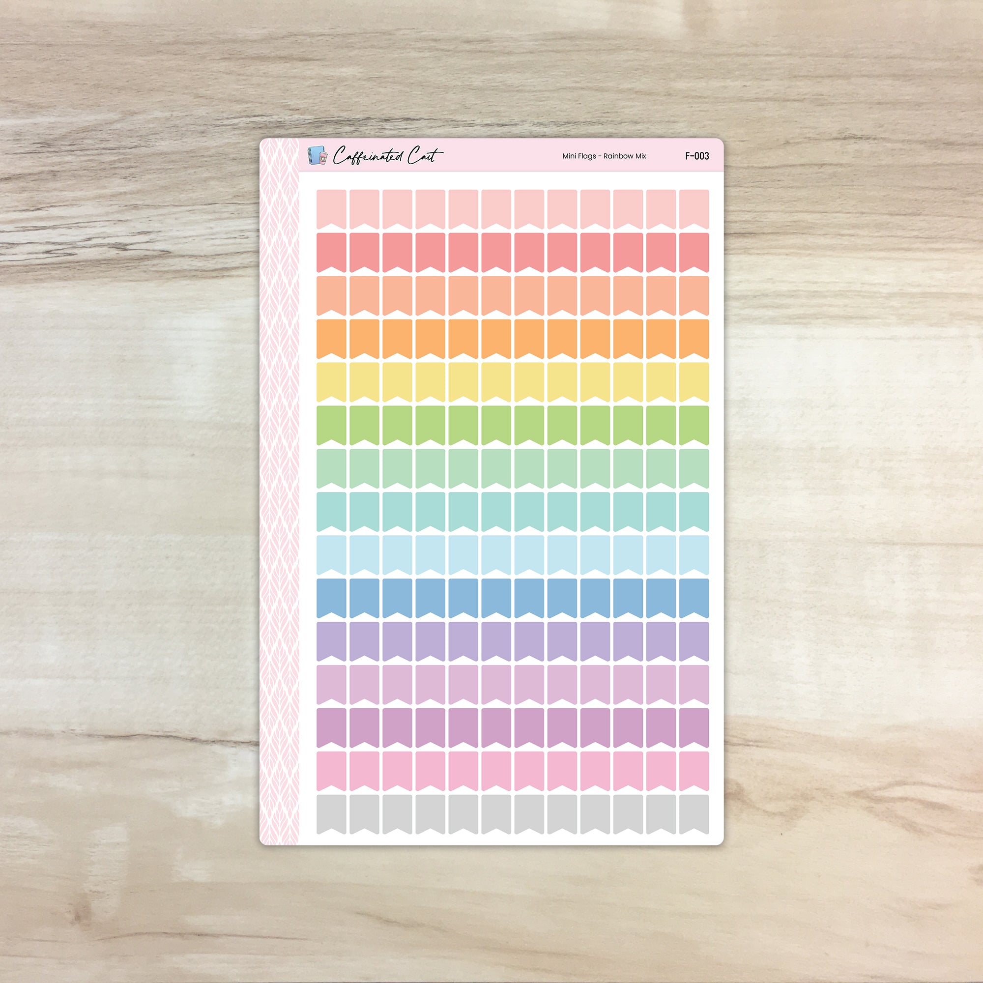 Mini Flags - Soft Rainbow Mix [ F-003 ]