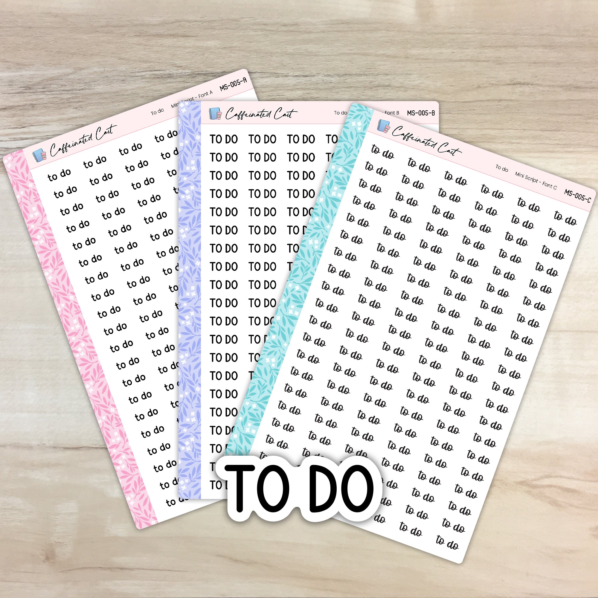 To Do - Mini Script Planner Stickers