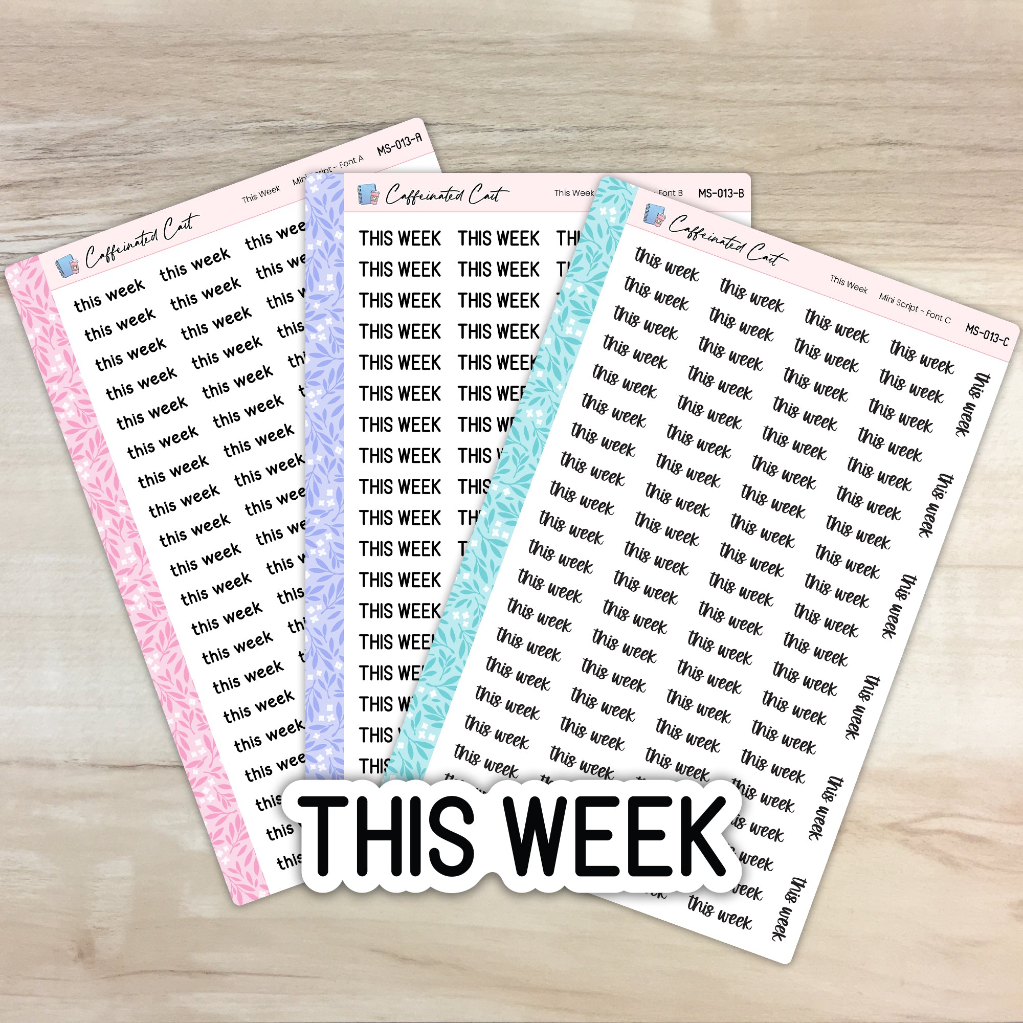 This Week - Mini Script Planner Stickers