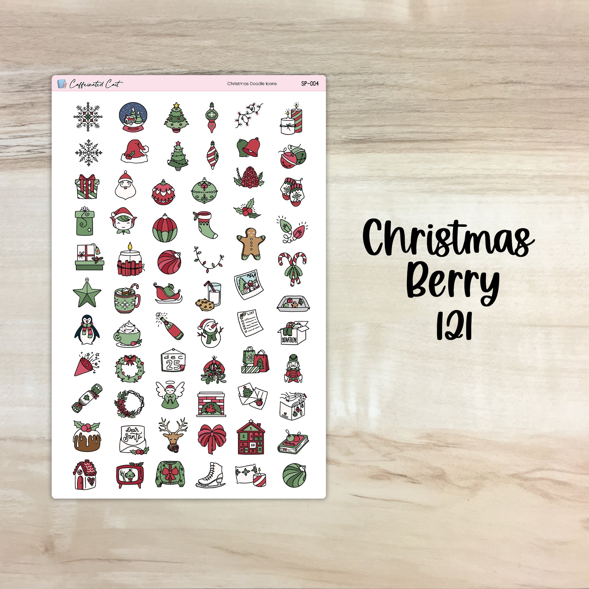 Christmas Doodle Icons - Christmas Berry [ 121 ]