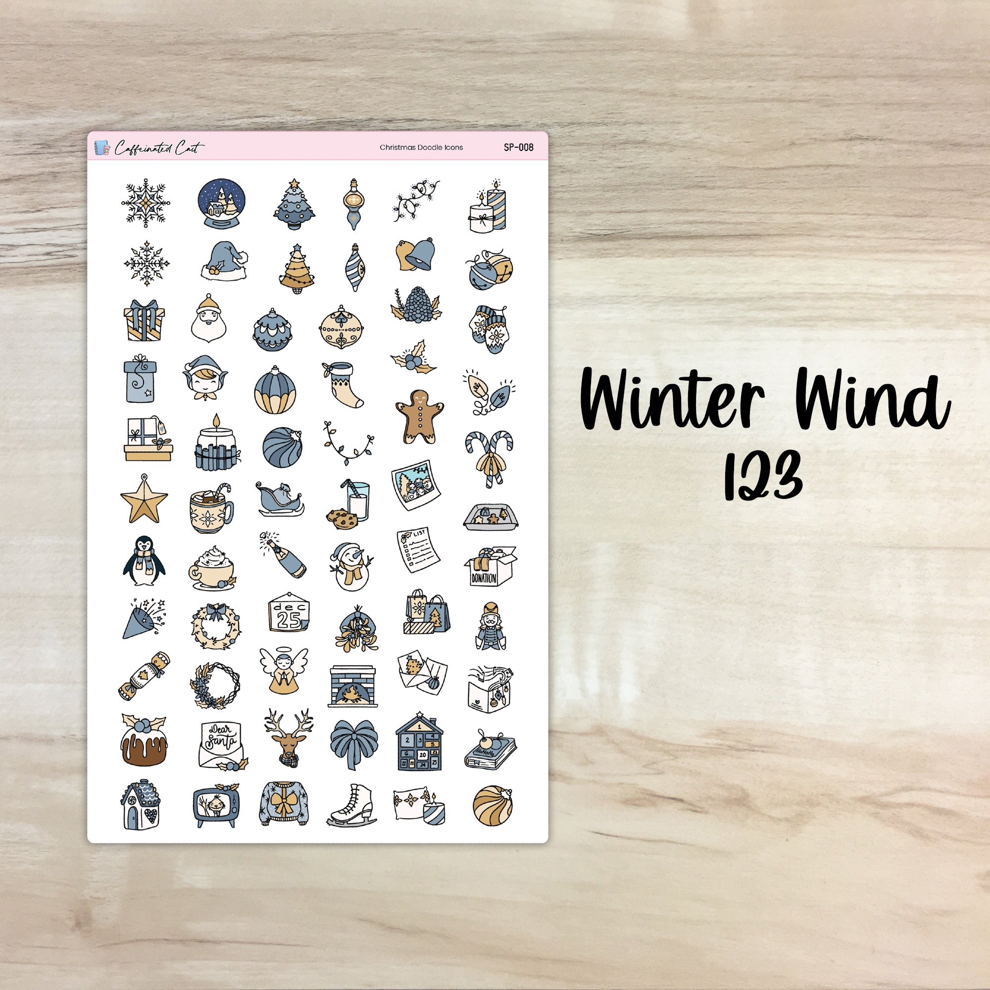 Christmas Doodle Icons - Winter Wind [ 123 ]