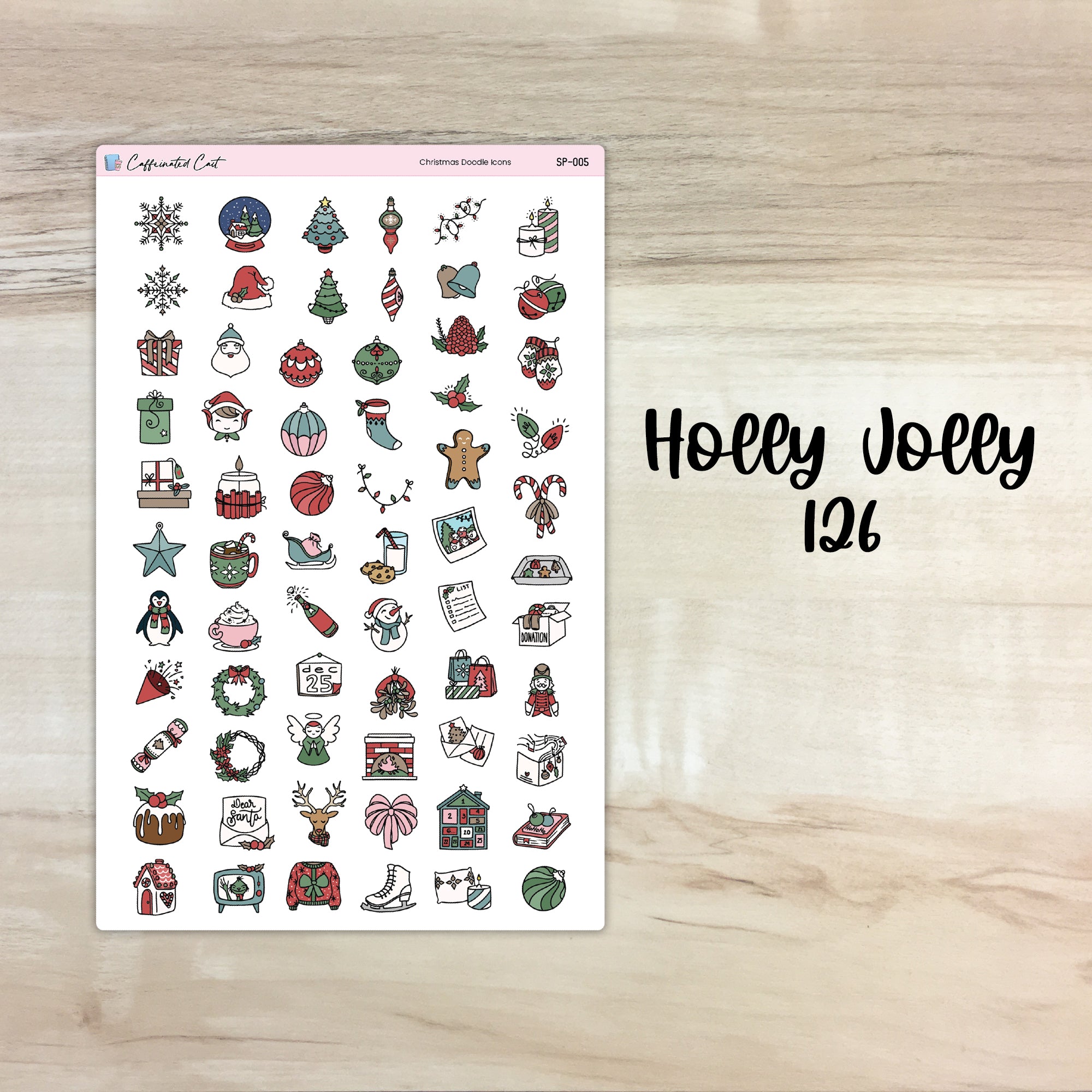 Christmas Doodle Icons - Holly Jolly [ 126 ]