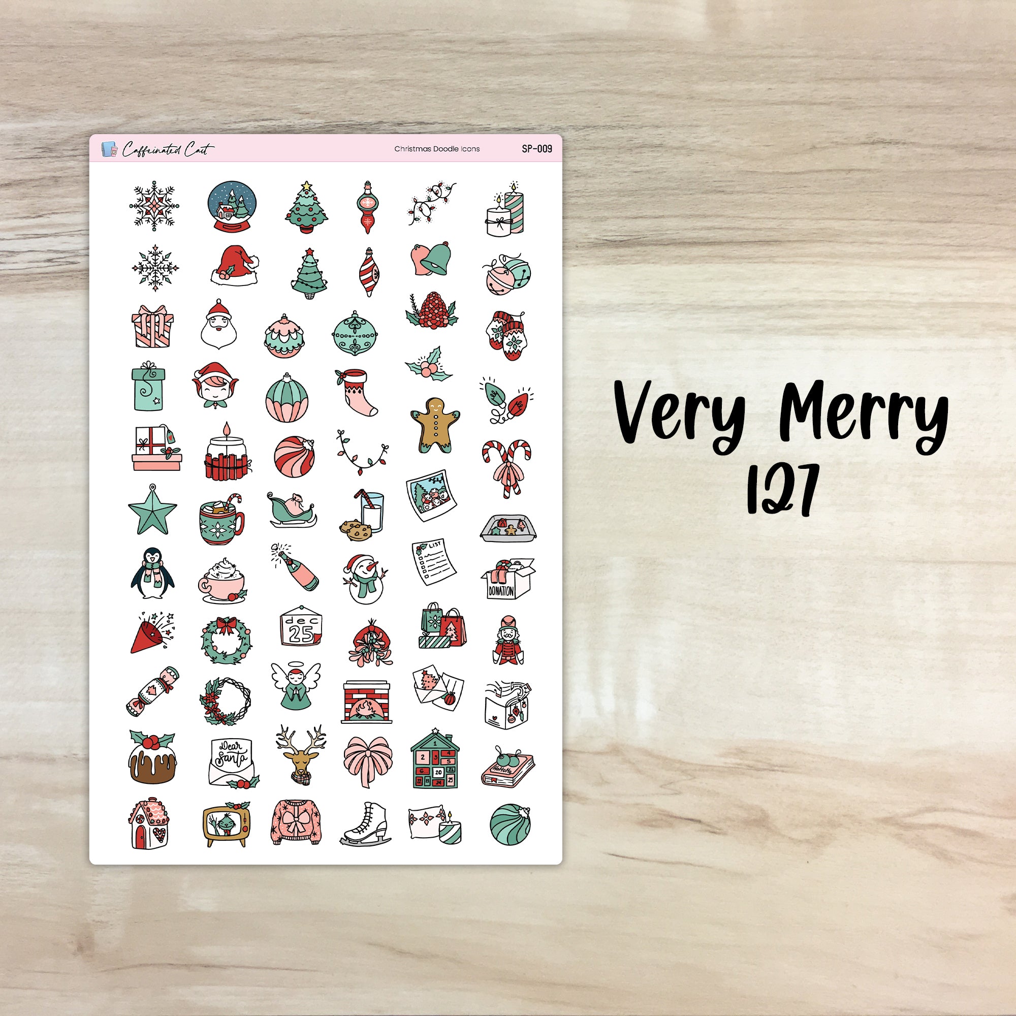 Christmas Doodle Icons - Very Merry [ 127 ]