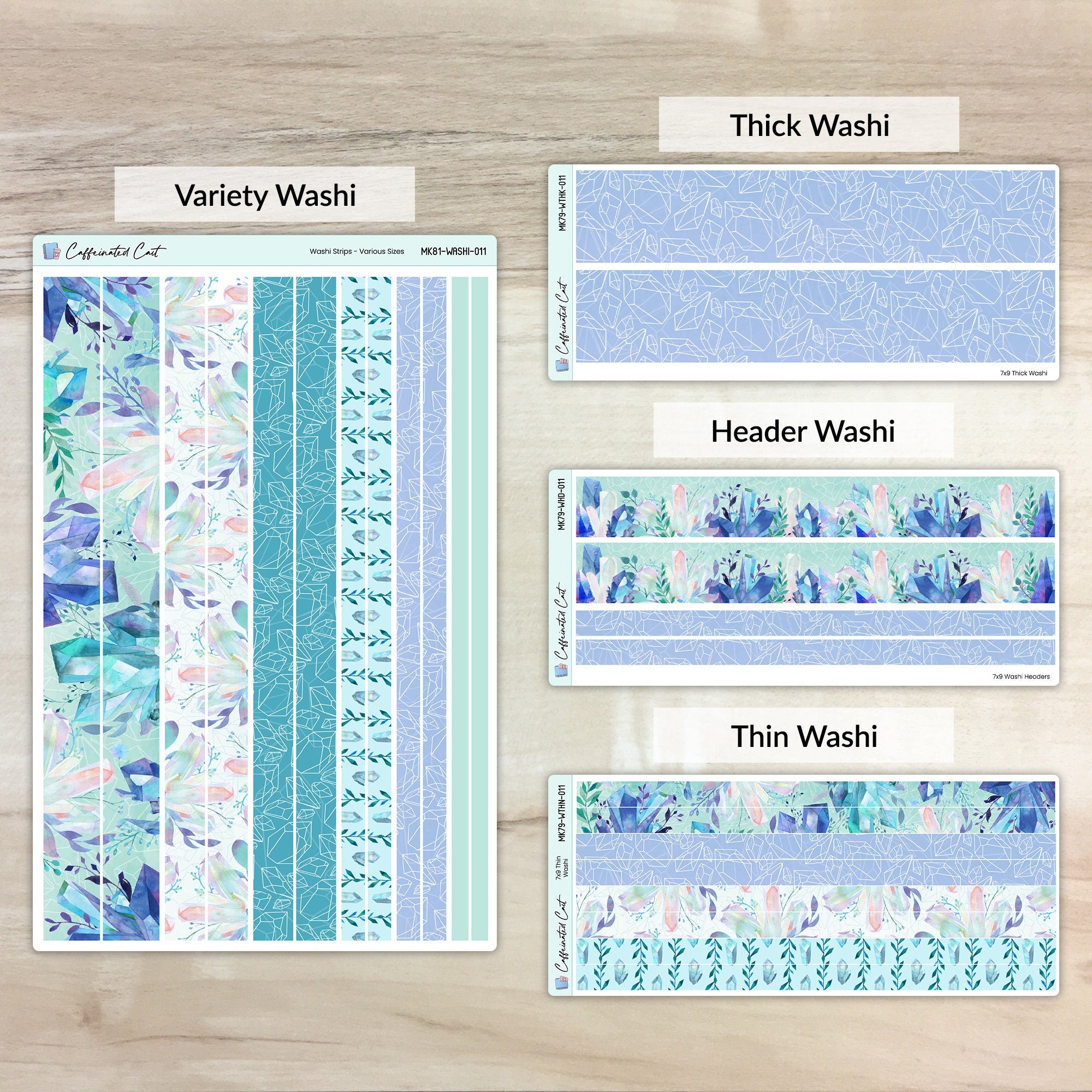 Washi Strips - Winter Crystals [ 011 ]