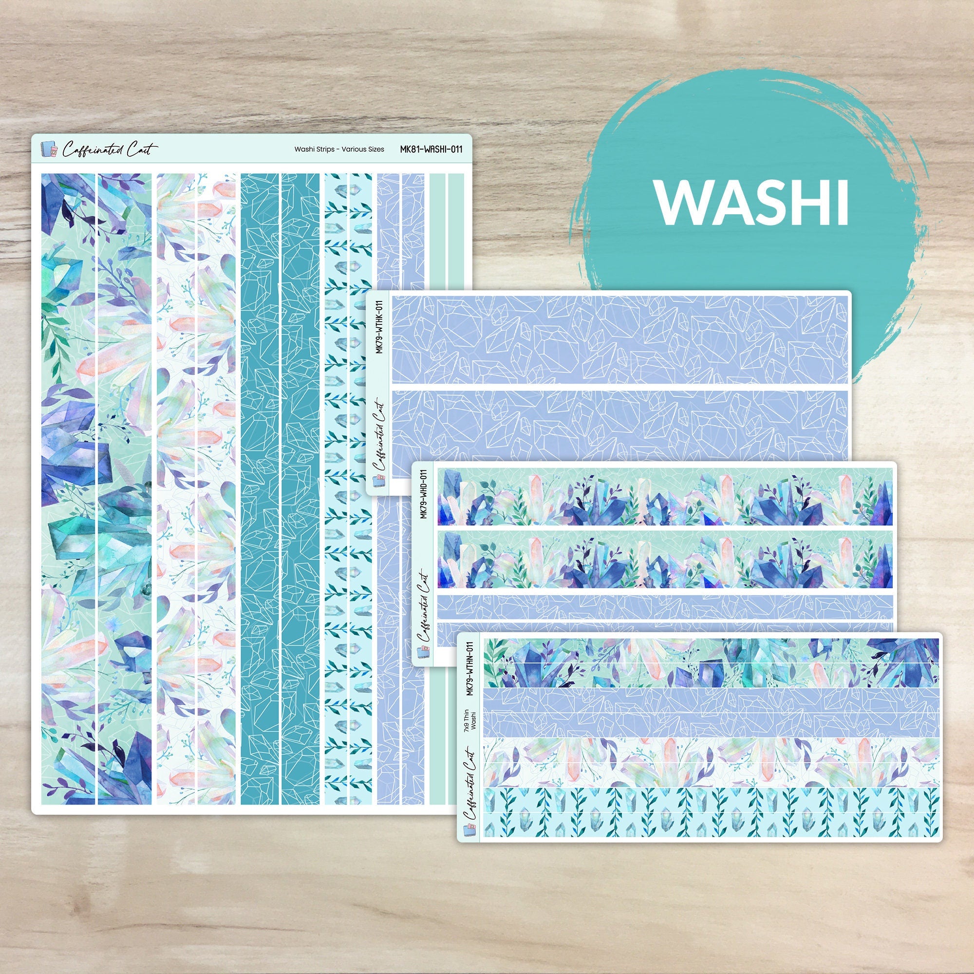 Washi Strips - Winter Crystals [ 011 ]