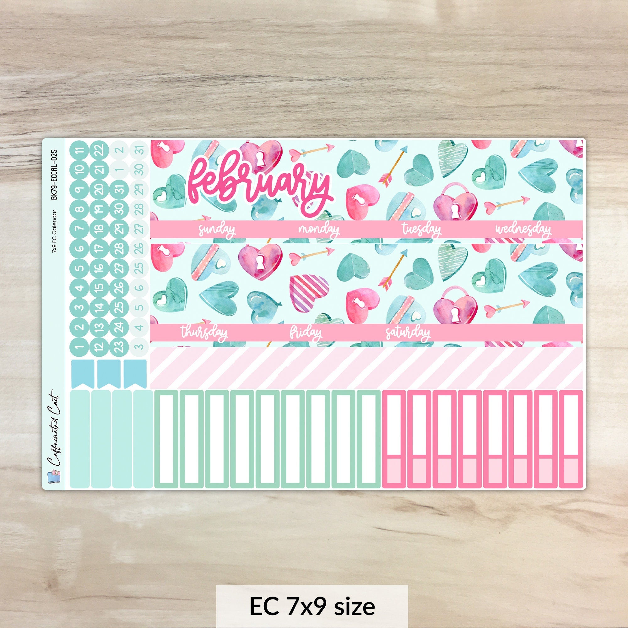 Calendar Kit for ERIN CONDREN Planners - Be Mine [ 025 ]