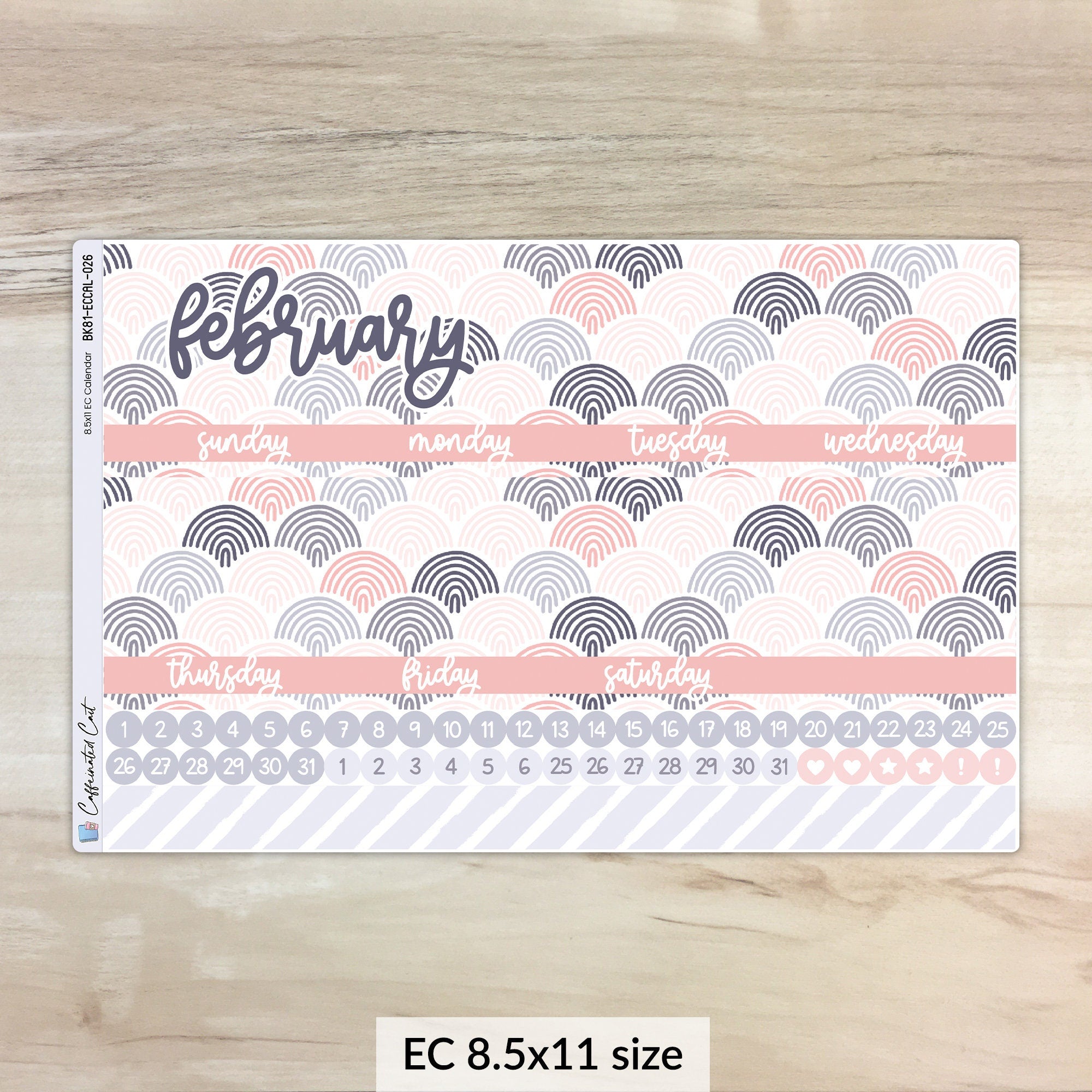 Calendar Kit for ERIN CONDREN Planners - Boho & Chill [ 026 ]