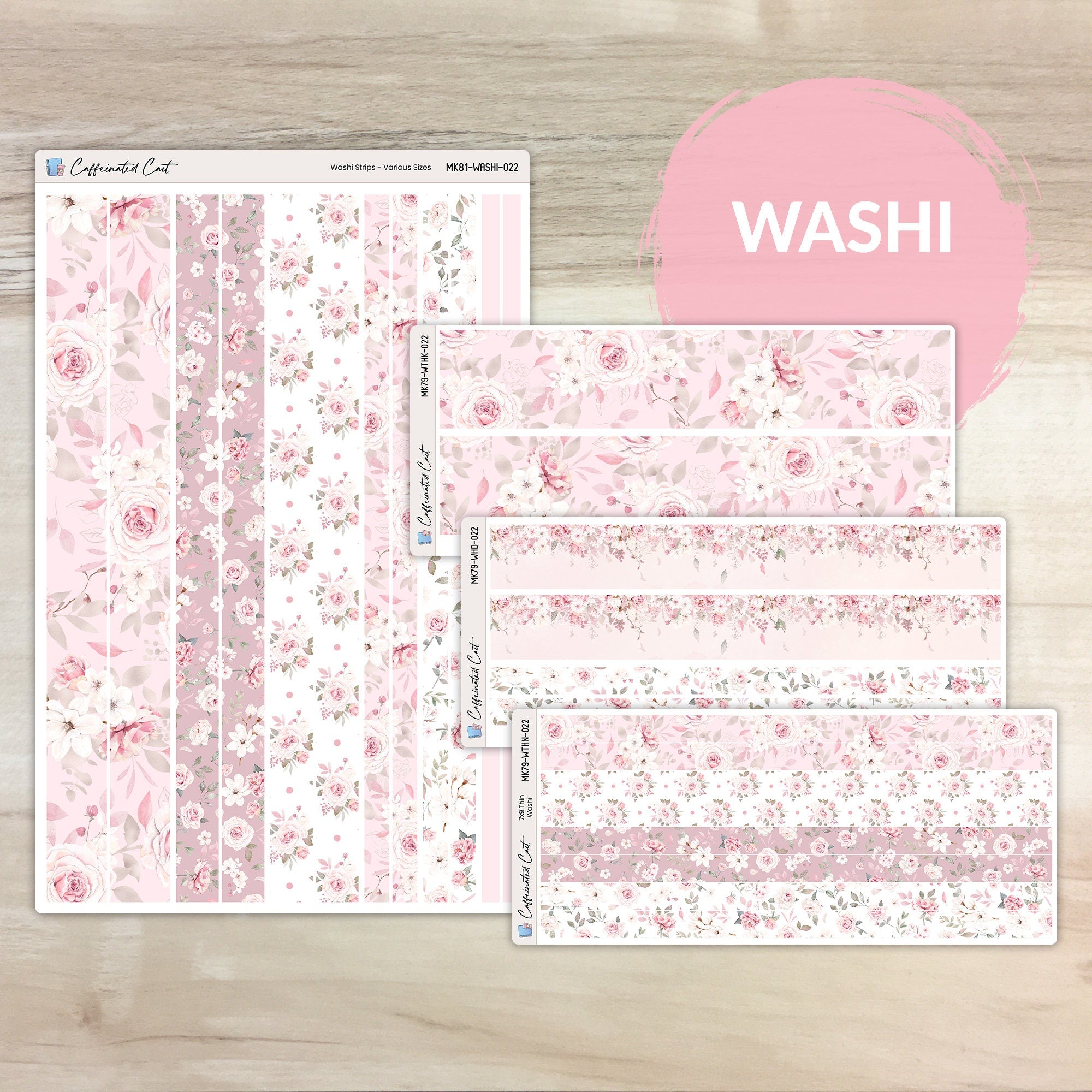 Washi Strips - Rosé [ 022 ]