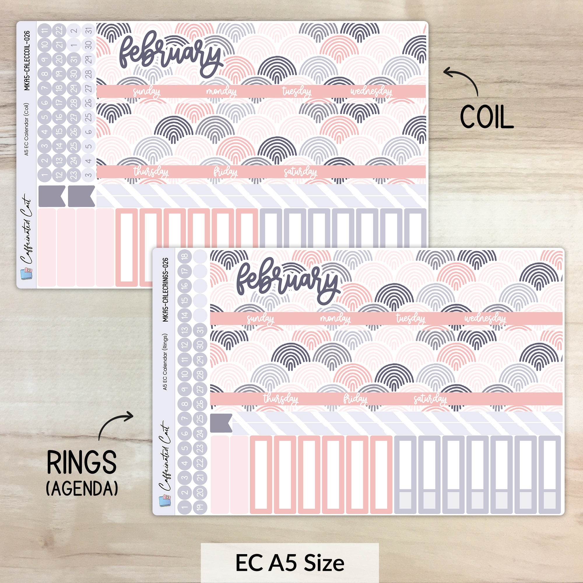 Calendar Kit for ERIN CONDREN Planners - Boho & Chill [ 026 ]