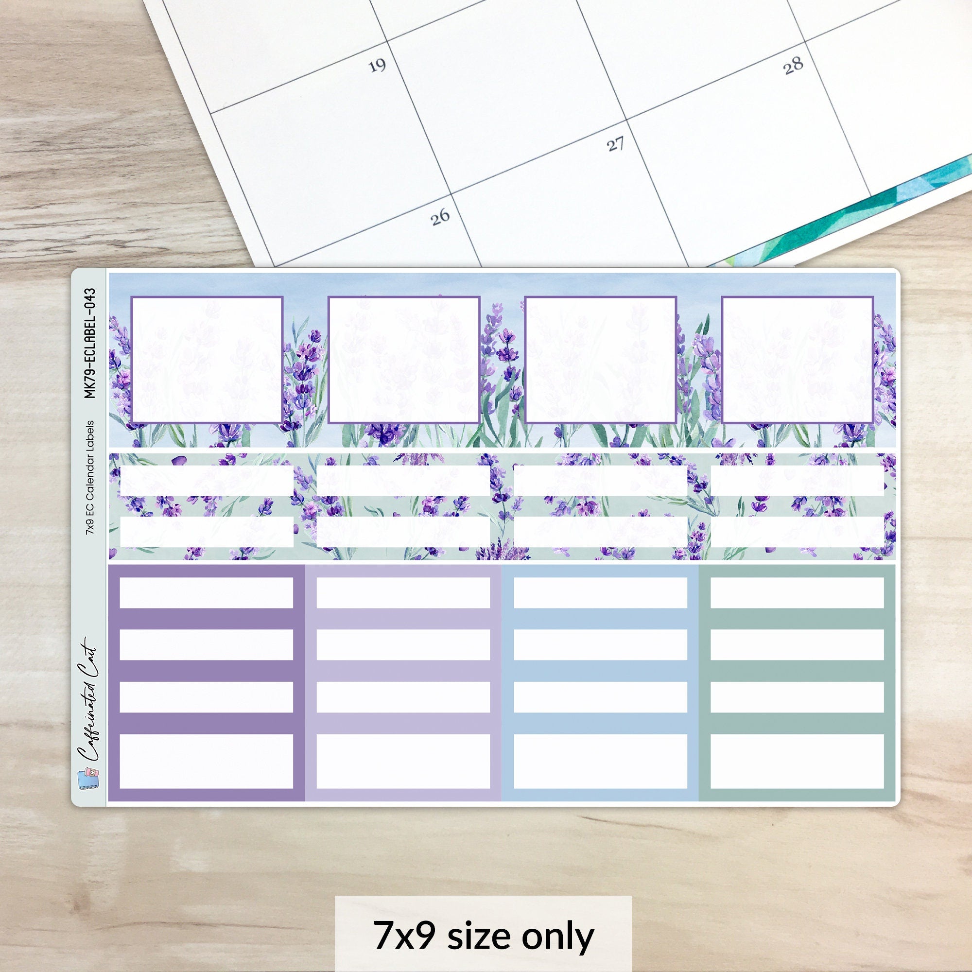 Calendar Event Boxes - Lavender Fields [ 043 ]