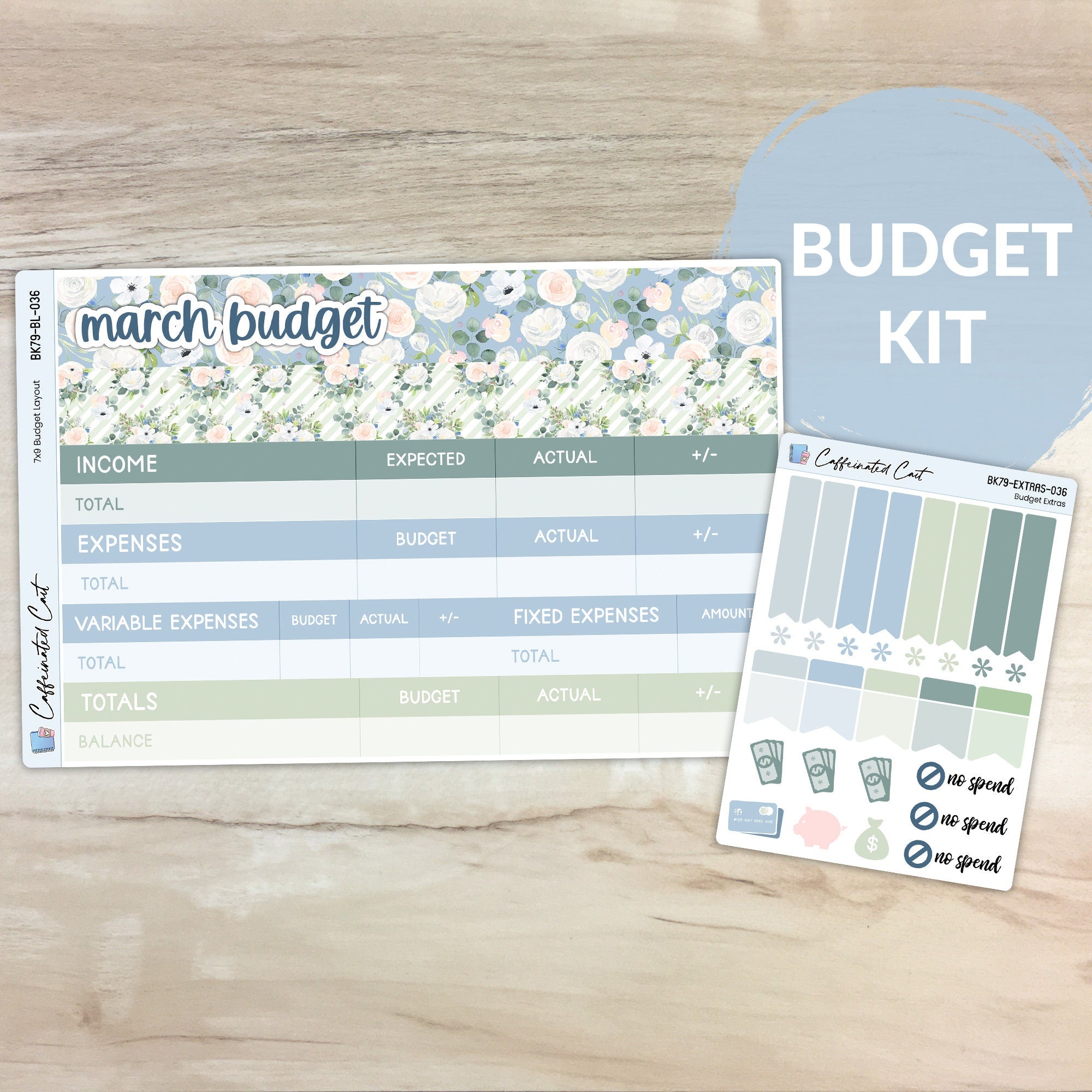 Budget Kit - Blue Roses [ 036 ]