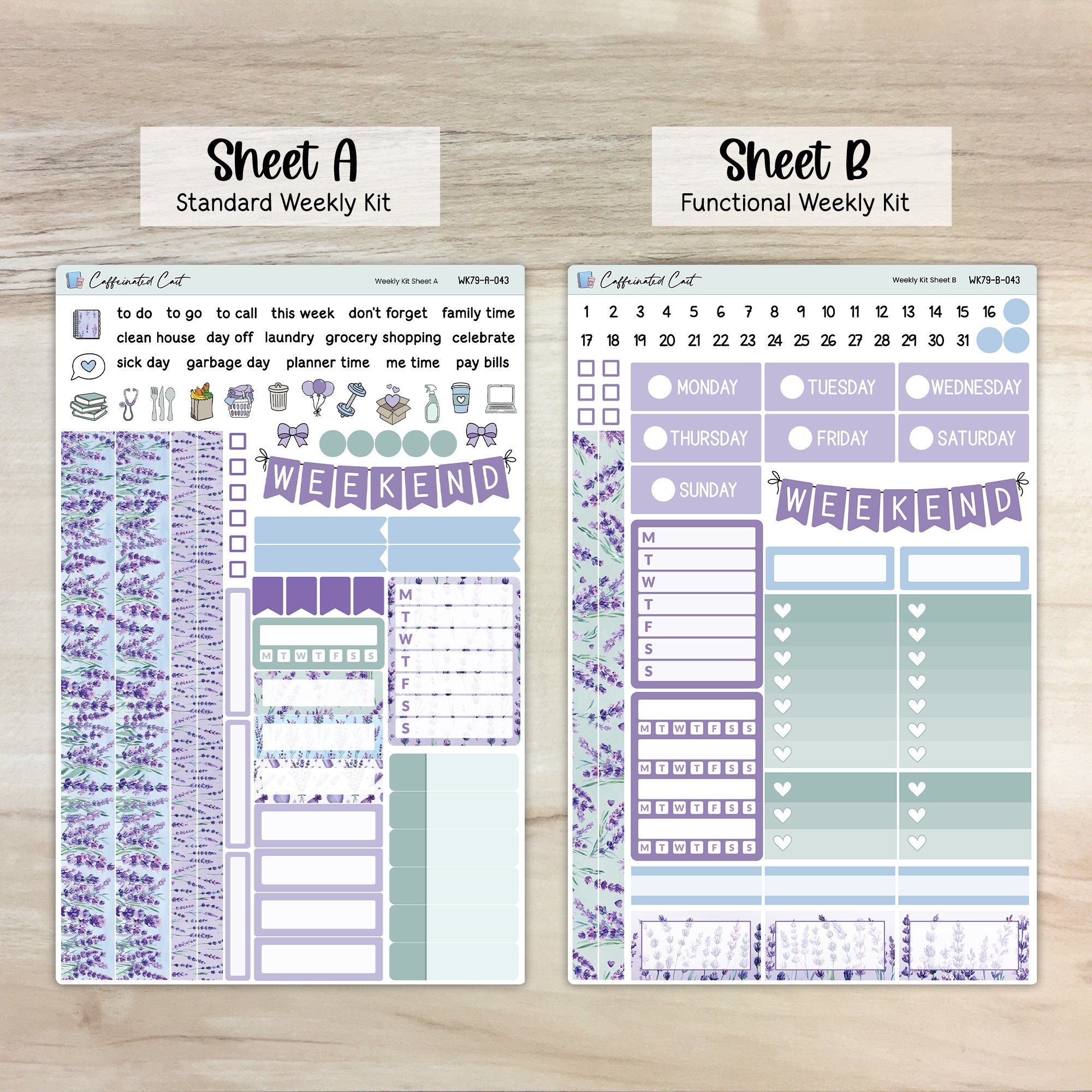 Weekly Kit & Add-ons - Lavender Fields [ 043 ]