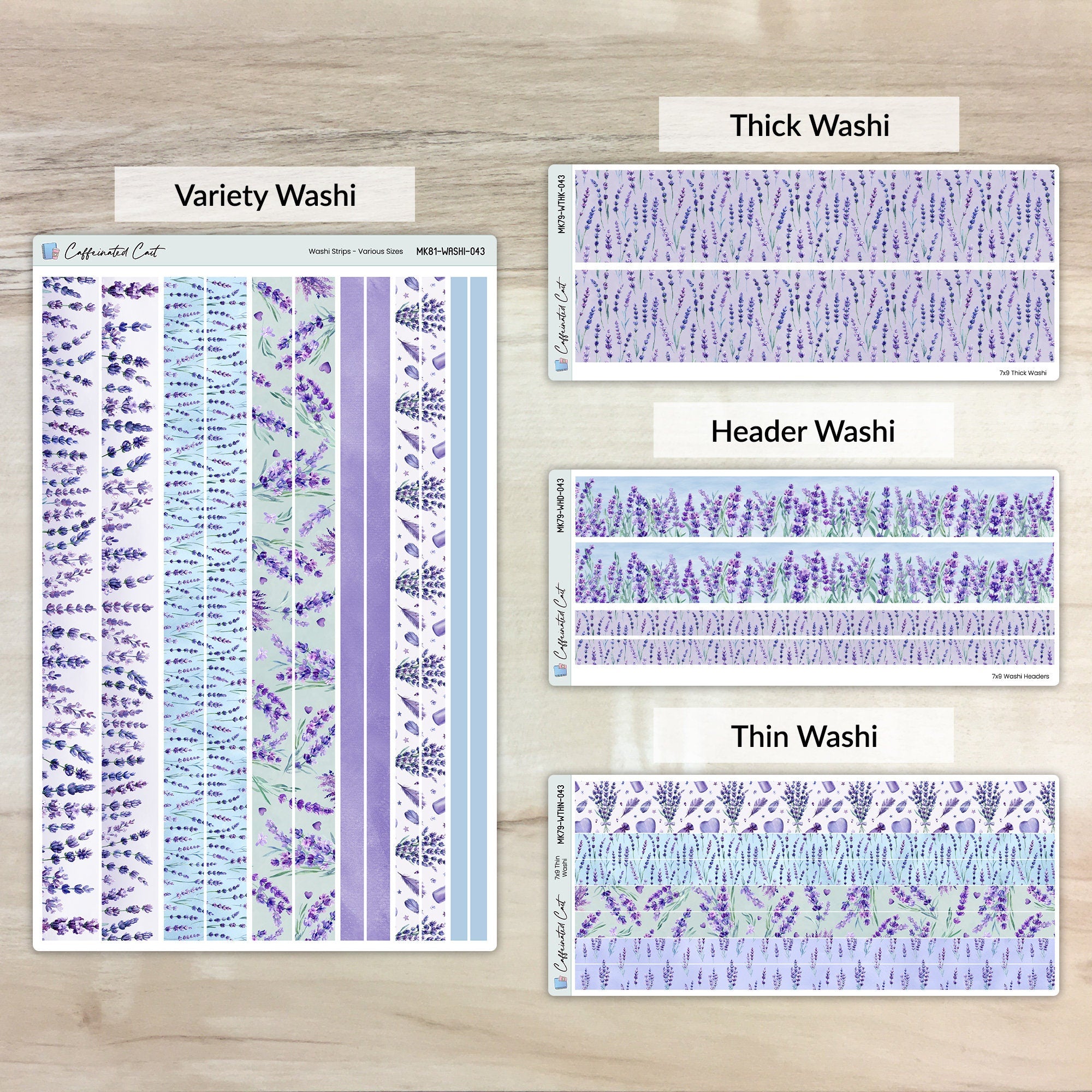 Washi Strips - Lavender Fields [ 043 ]