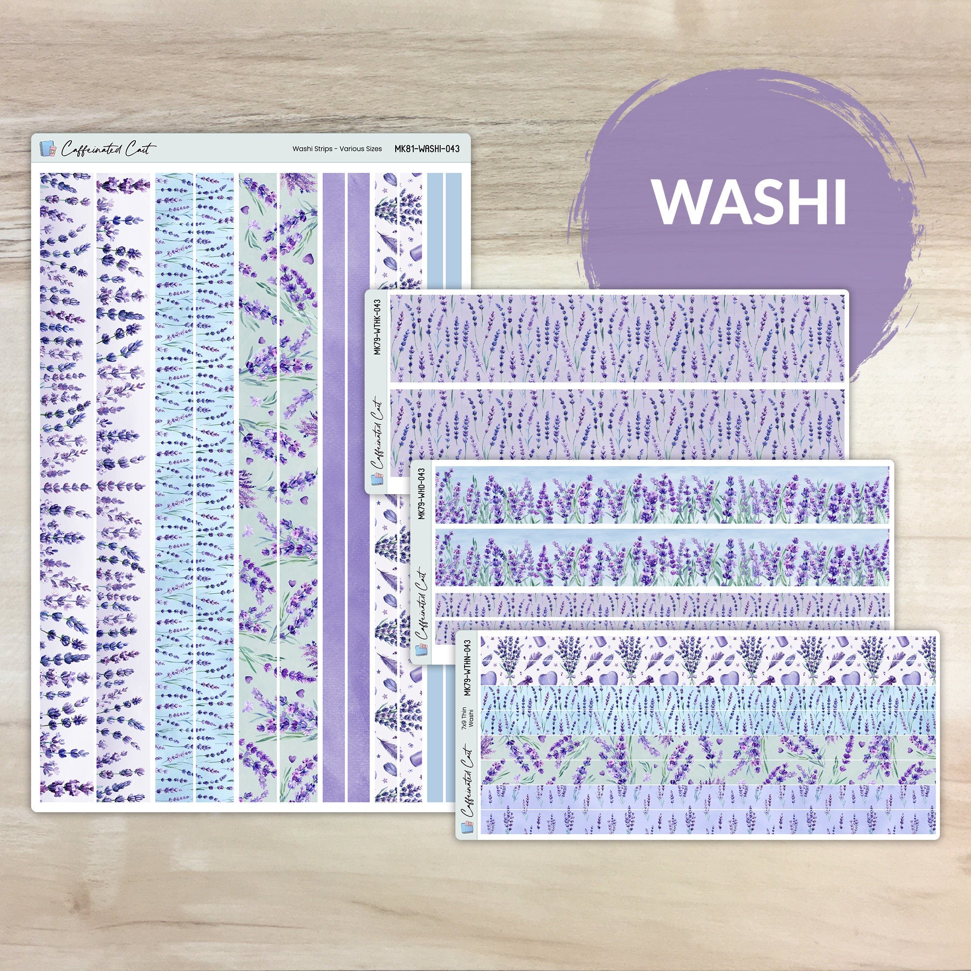 Washi Strips - Lavender Fields [ 043 ]