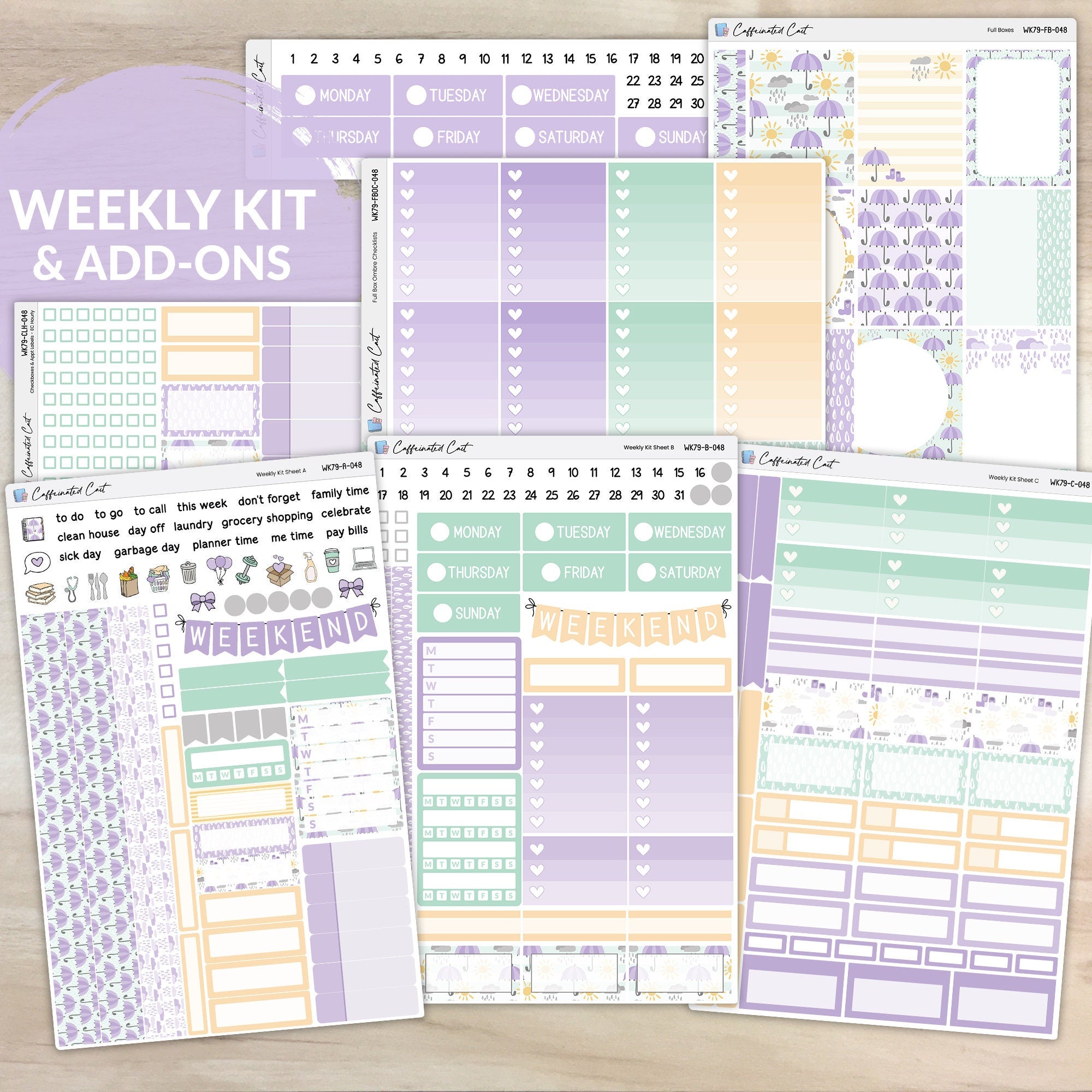 Weekly Kit & Add-ons - April Showers [ 048 ]