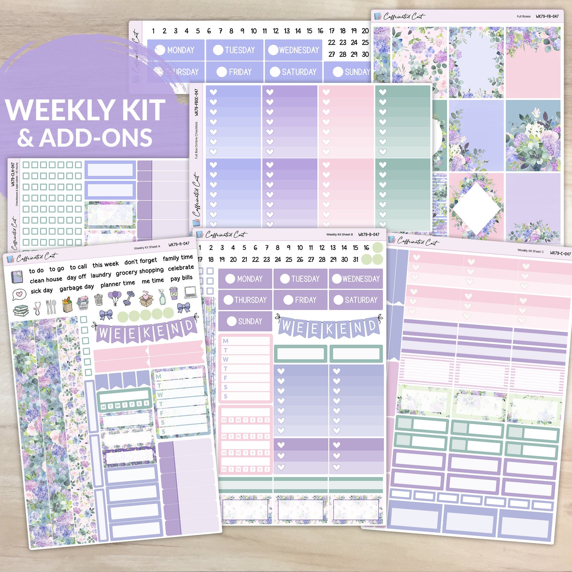 Weekly Kit & Add-ons - Spring Bouquet [ 047 ]