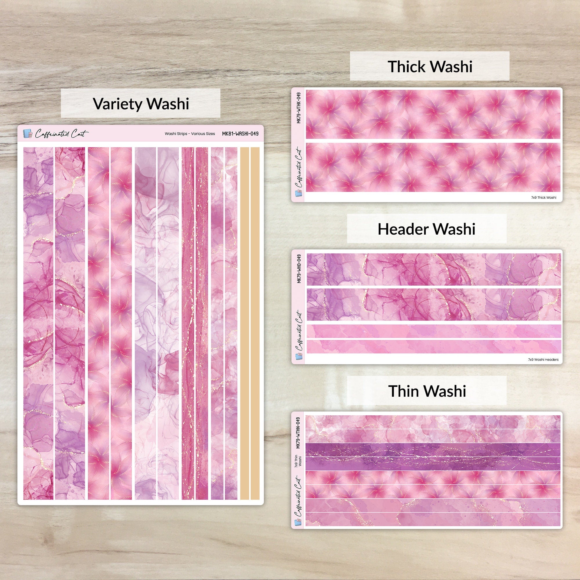 Washi Strips - Mystic Mauve [ 049 ]