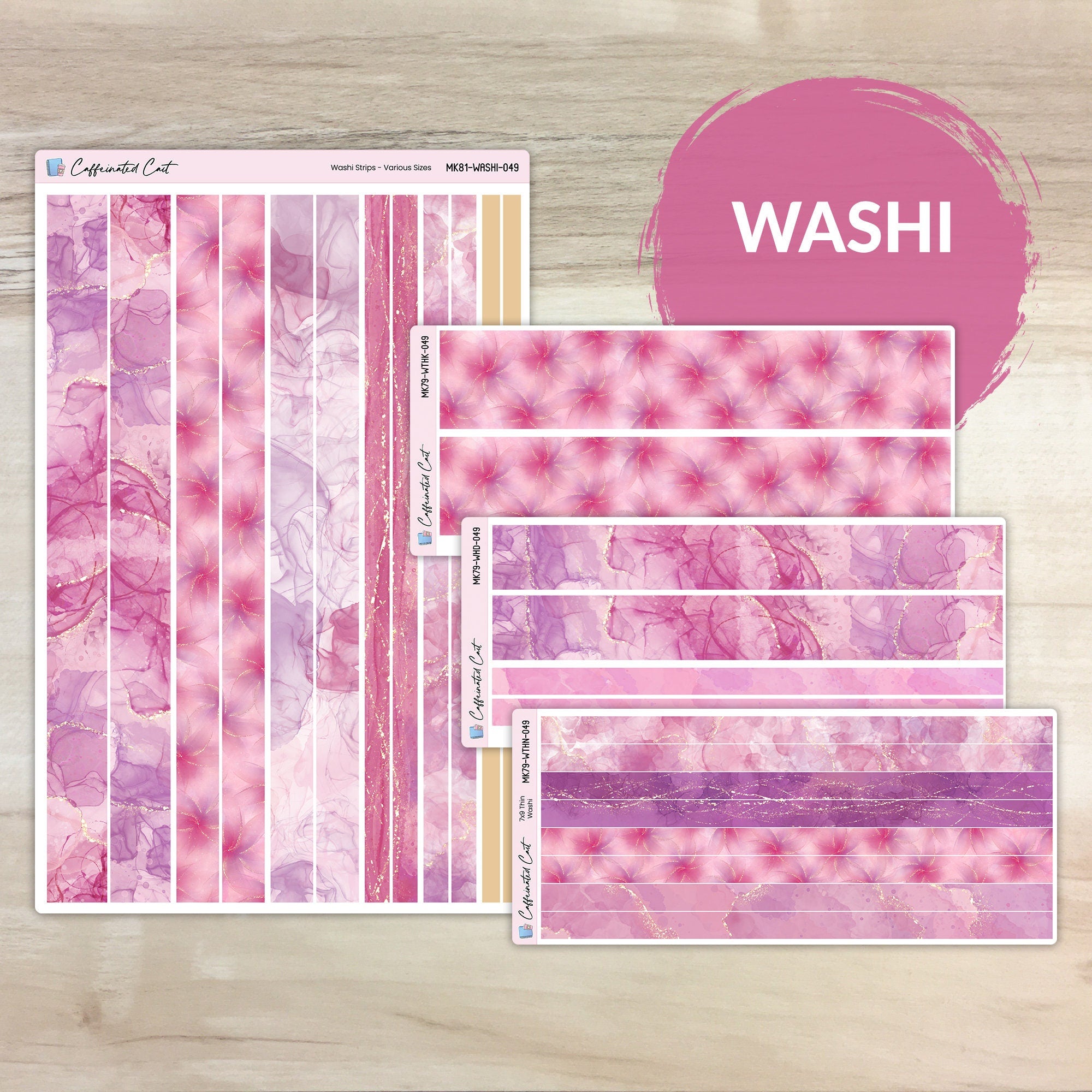 Washi Strips - Mystic Mauve [ 049 ]