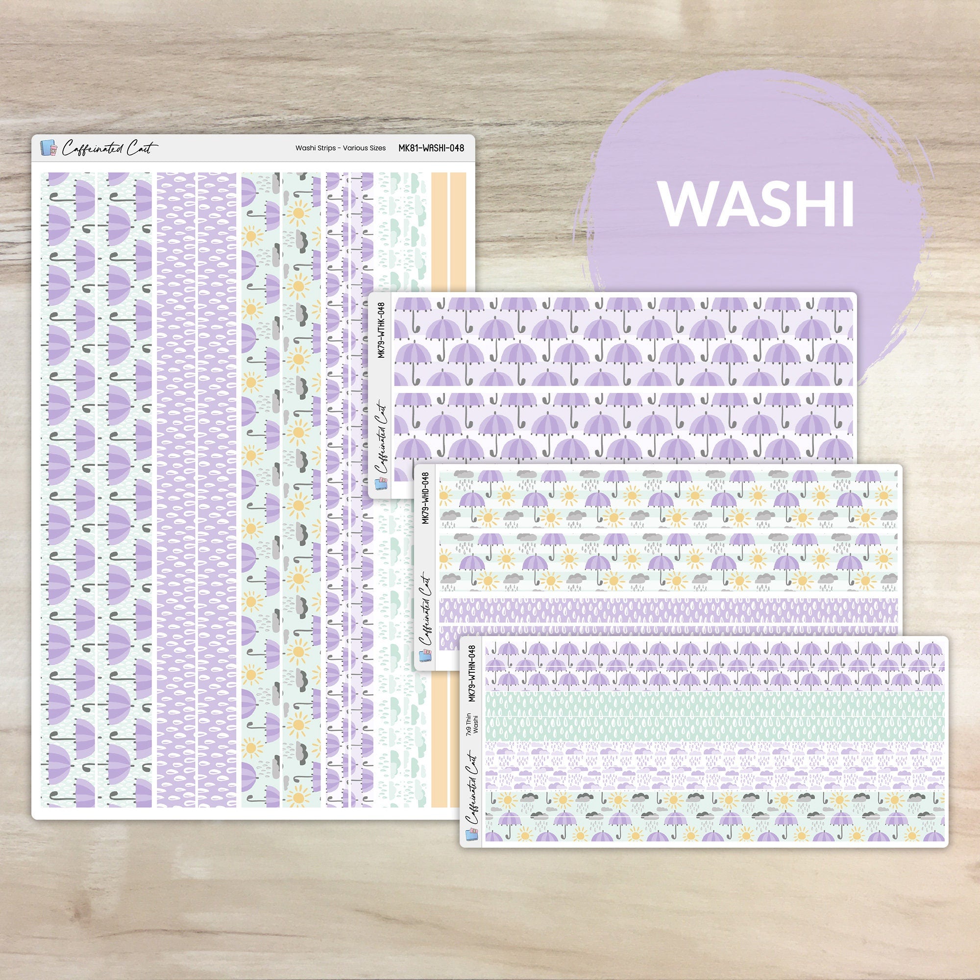 Washi Strips - April Showers [ 048 ]