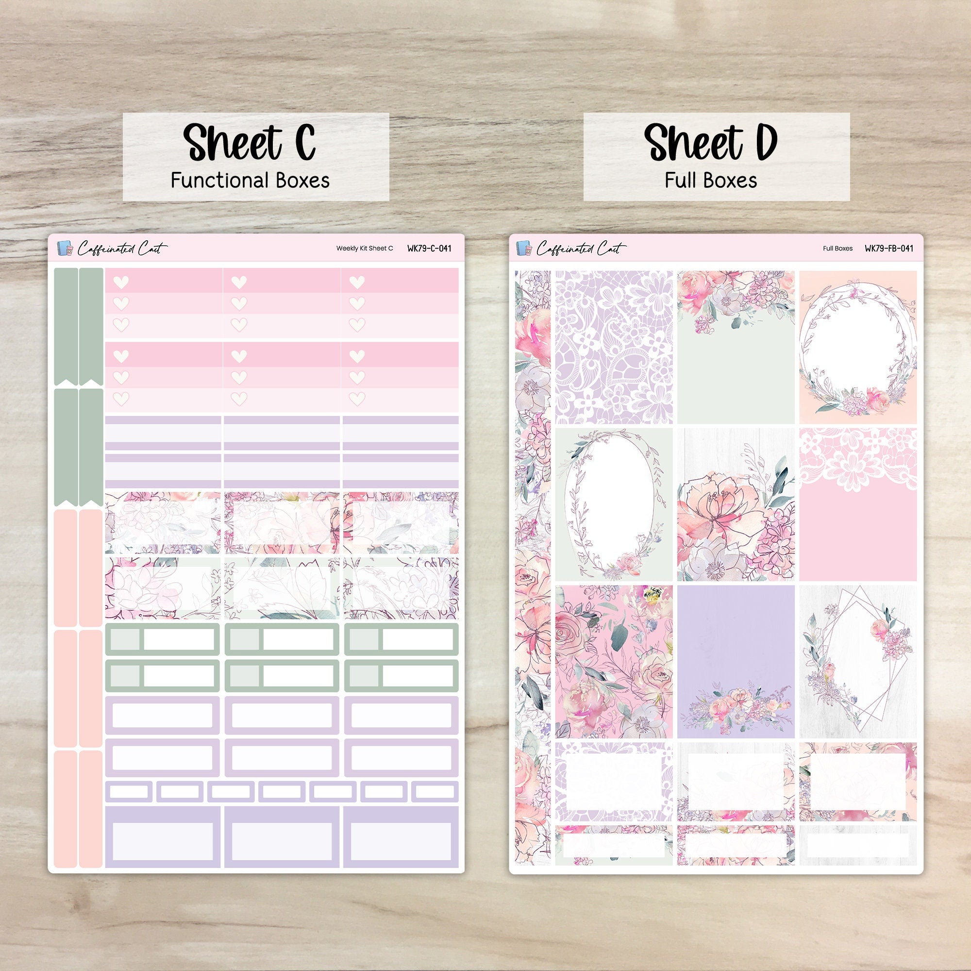 Weekly Kit & Add-ons - Delicate Floral [ 041 ]