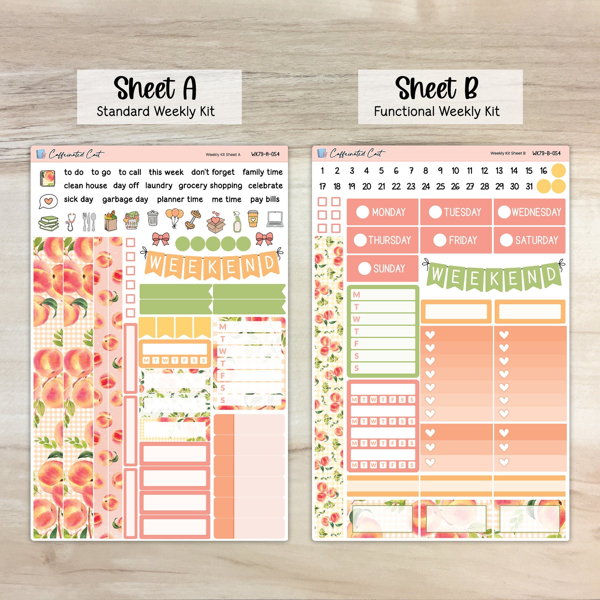 Weekly Kit & Add-ons - Just Peachy [ 054 ]