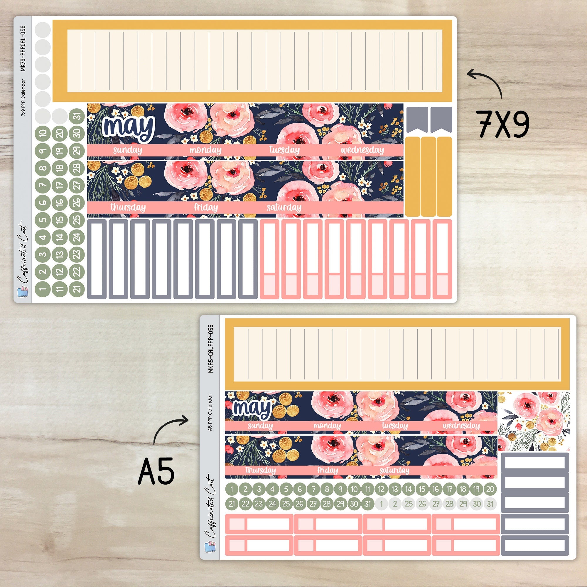 Calendar Kit for PLUM PAPER Planners - Mountain Meadow [ 056 ]