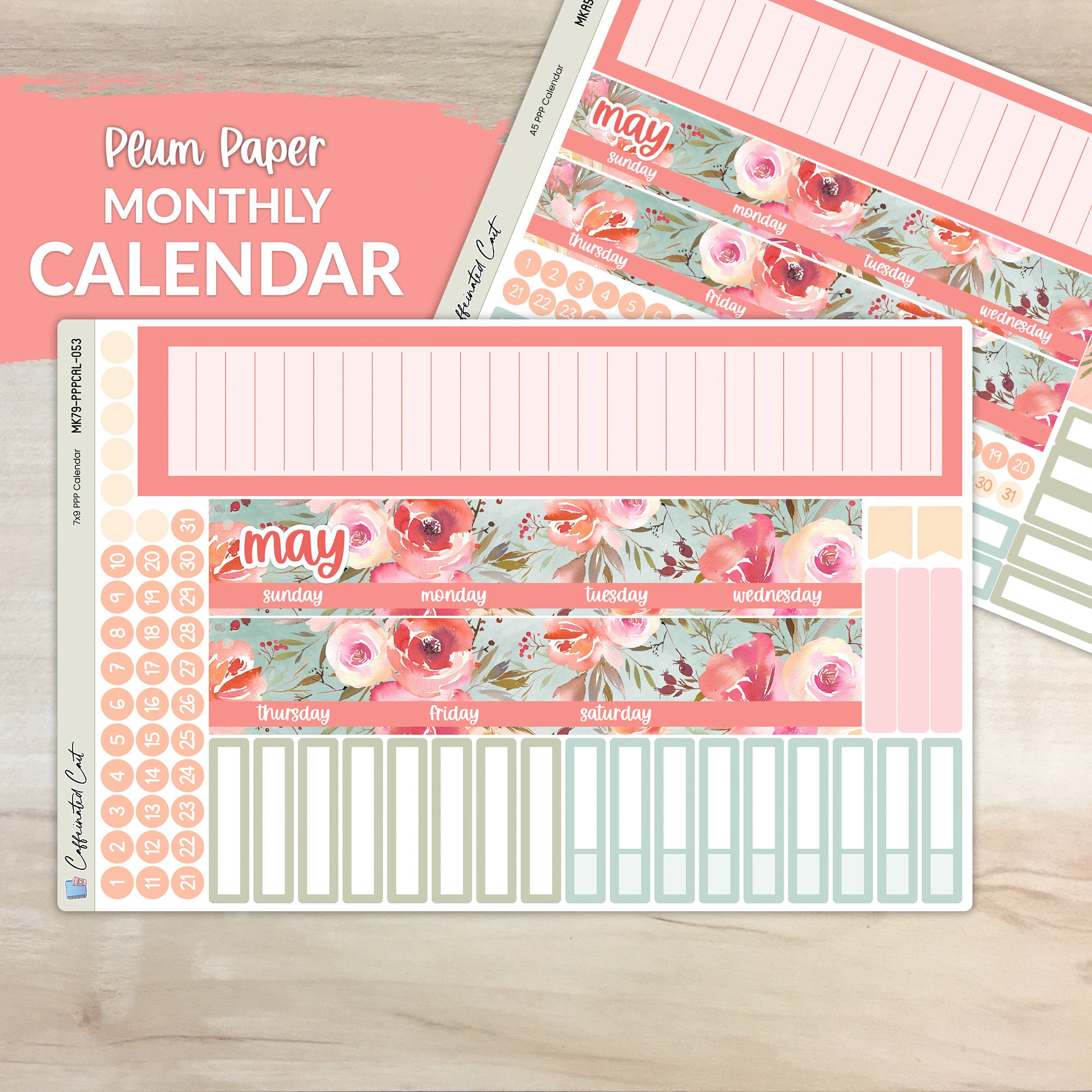 Calendar Kit for PLUM PAPER Planners - In a Dream [ 053 ]