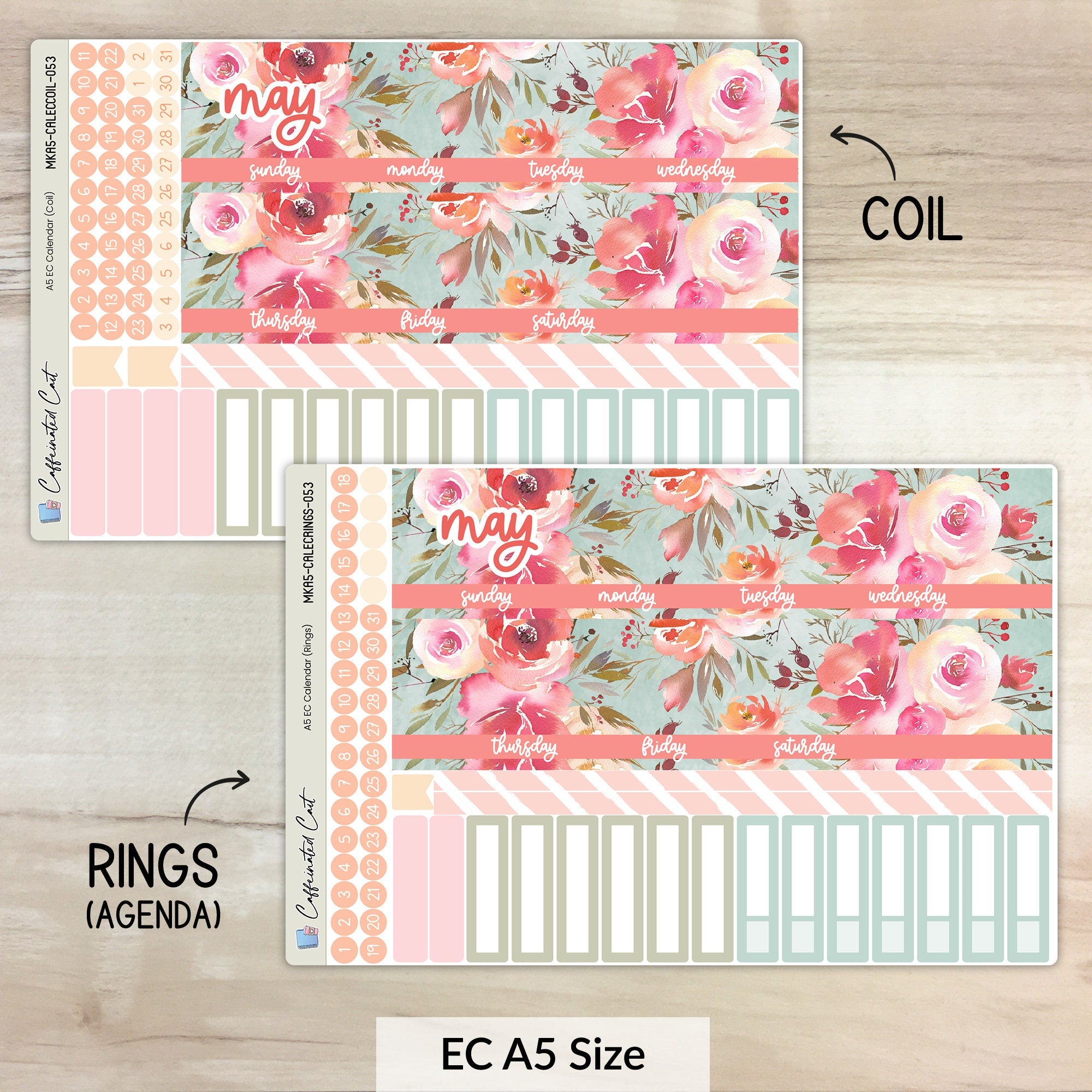 Calendar Kit for ERIN CONDREN Planners - In a Dream [ 053 ]