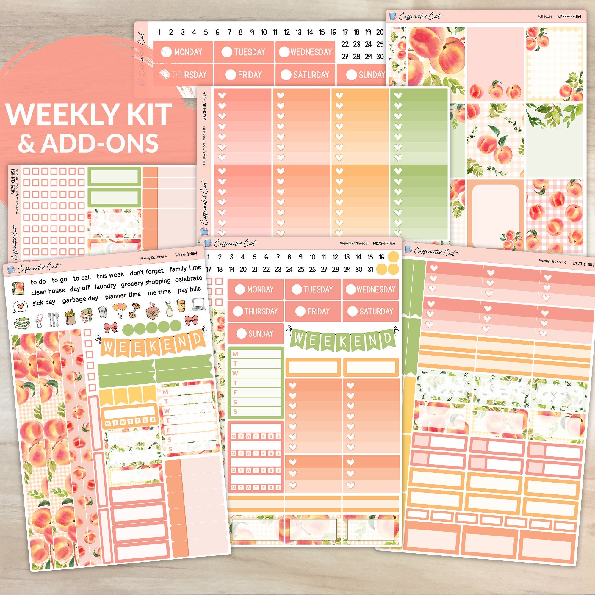 Weekly Kit & Add-ons - Just Peachy [ 054 ]