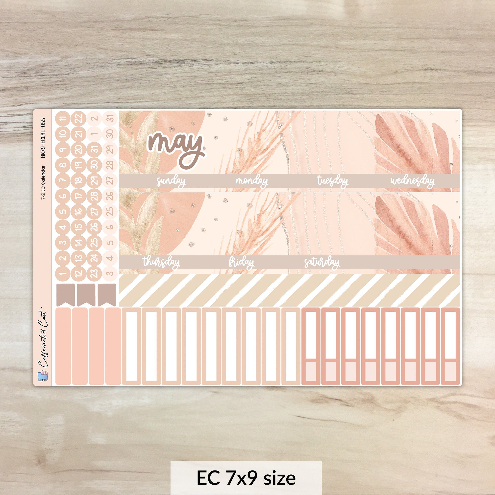 Calendar Kit for ERIN CONDREN Planners - Neutral Boho [ 055 ]