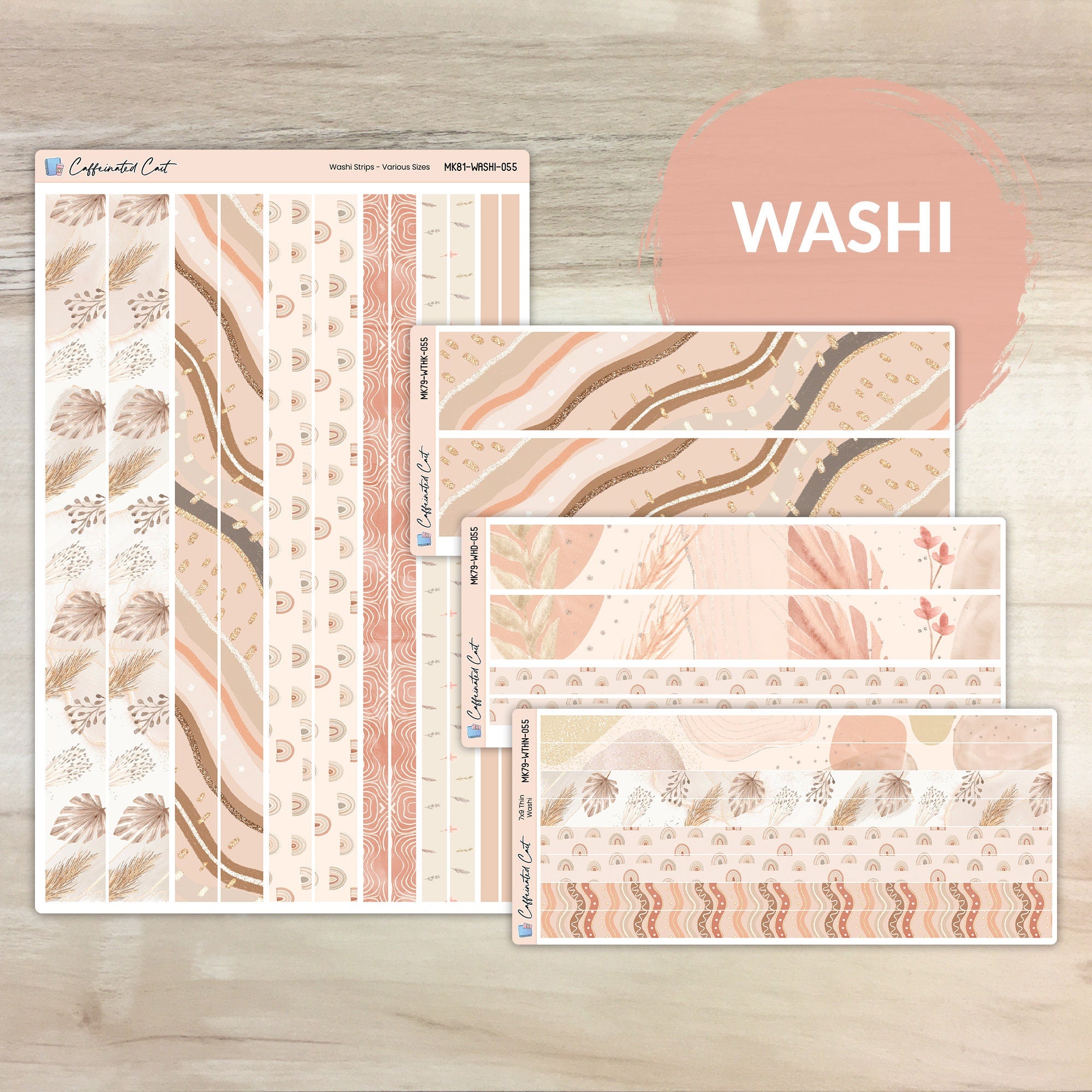 Washi Strips - Neutral Boho [ 055 ]