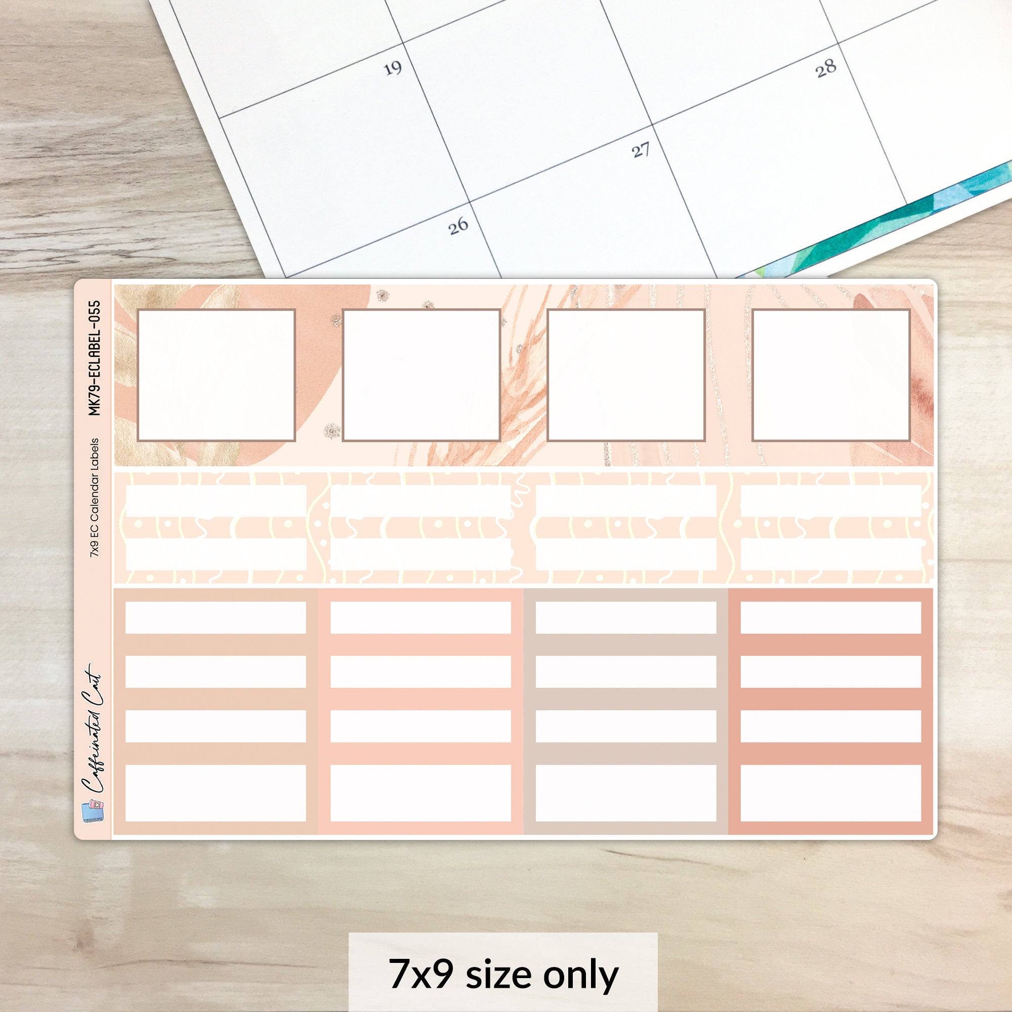 Calendar Event Boxes - Neutral Boho [ 055 ]