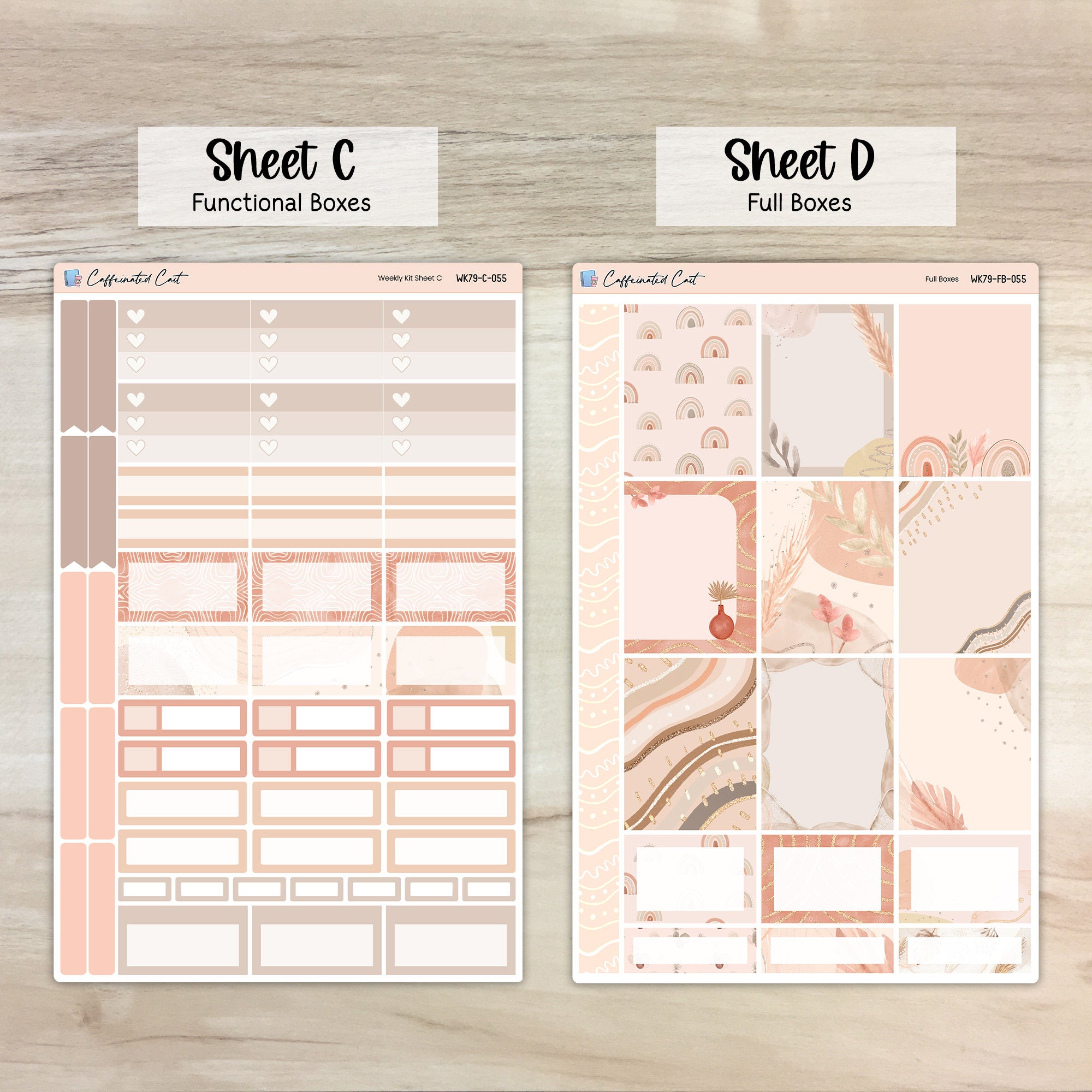 Weekly Kit & Add-ons - Neutral Boho [ 055 ]