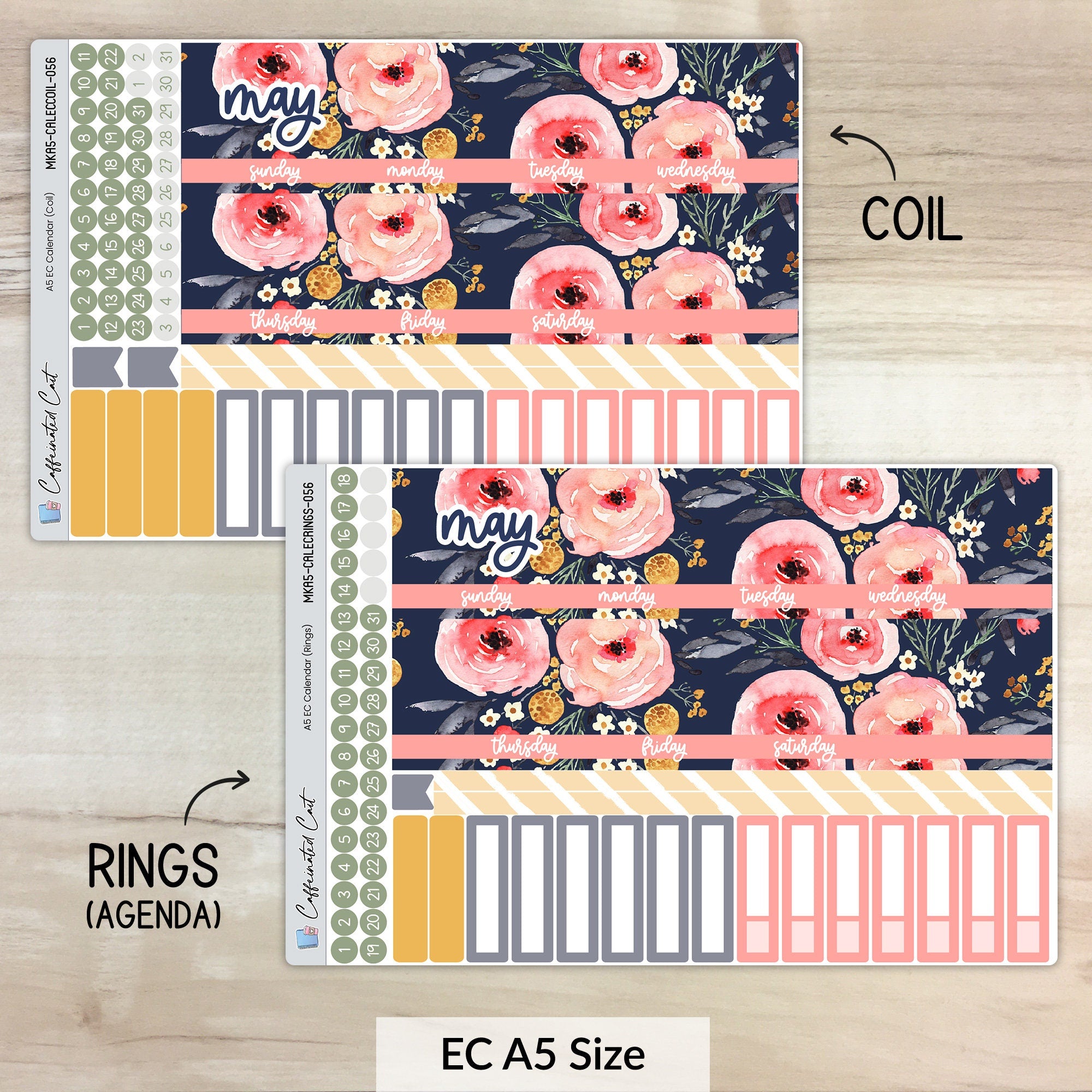 Calendar Kit for ERIN CONDREN Planners - Mountain Meadow [ 056 ]