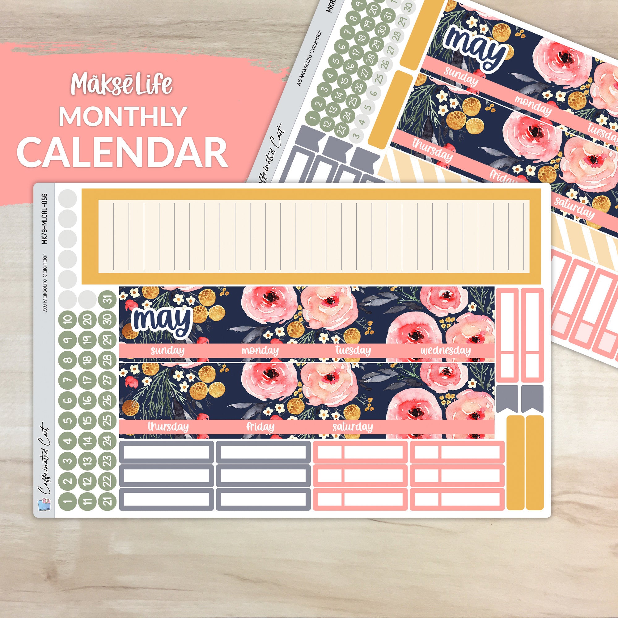 Calendar Kit for MAKSELIFE Planners - Mountain Meadow [ 056 ]