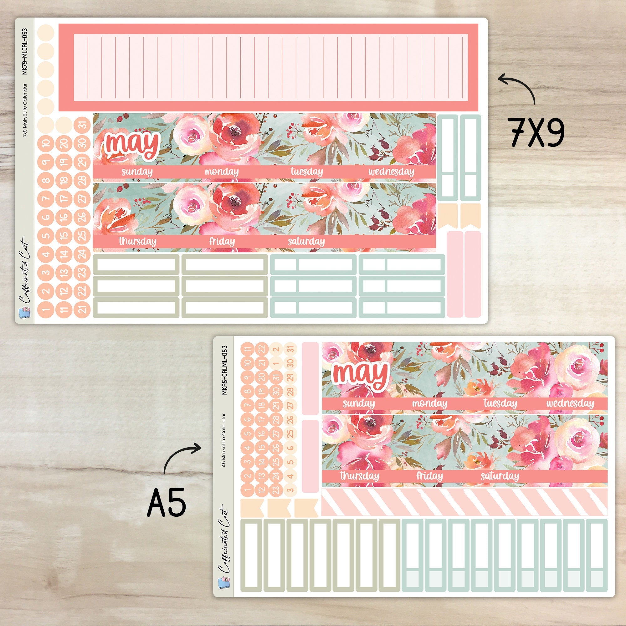 Calendar Kit for MAKSELIFE Planners - In a Dream [ 053 ]