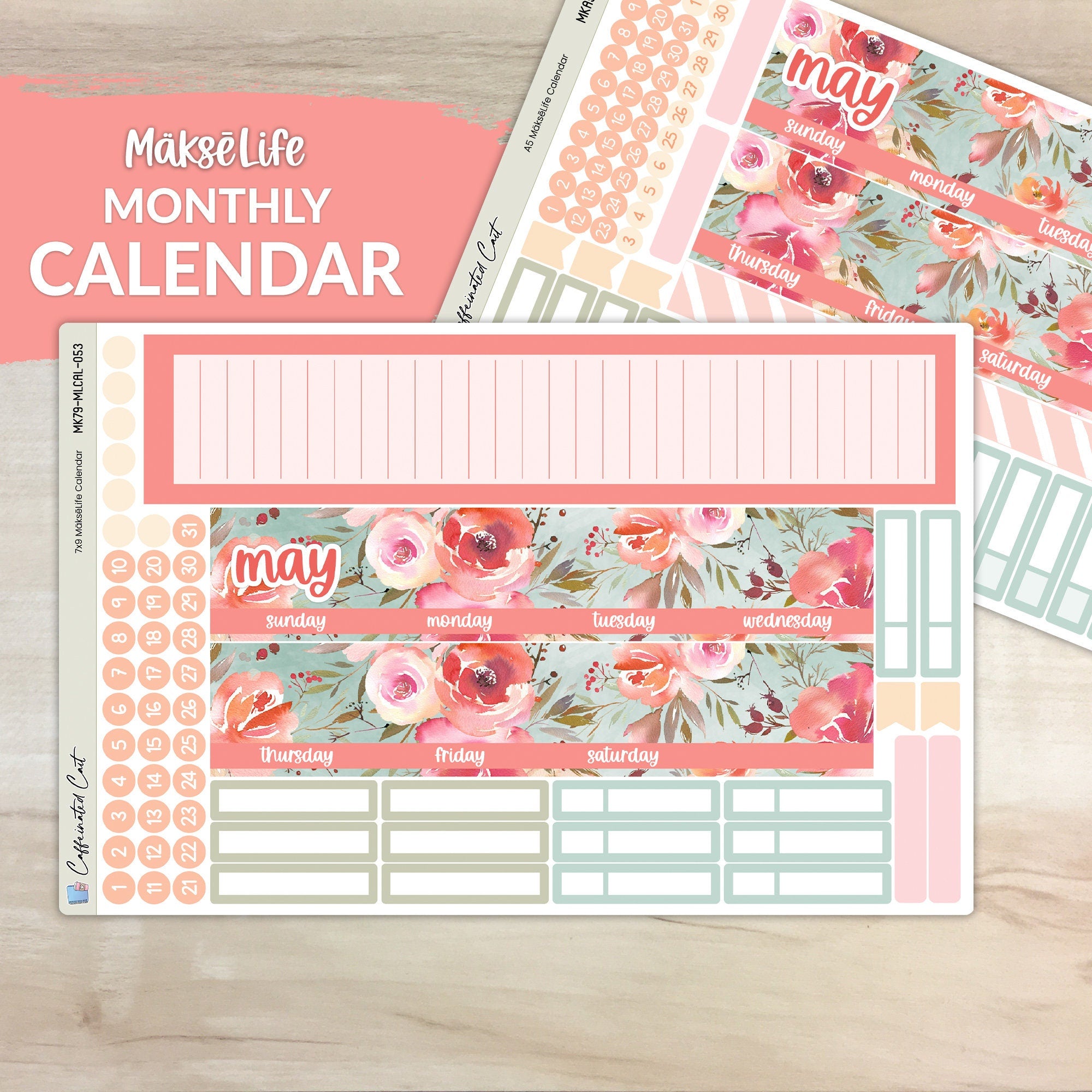 Calendar Kit for MAKSELIFE Planners - In a Dream [ 053 ]